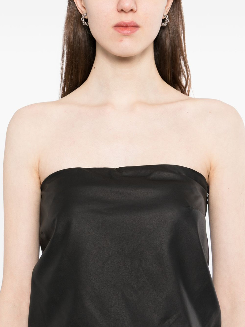 leather strapless top 5