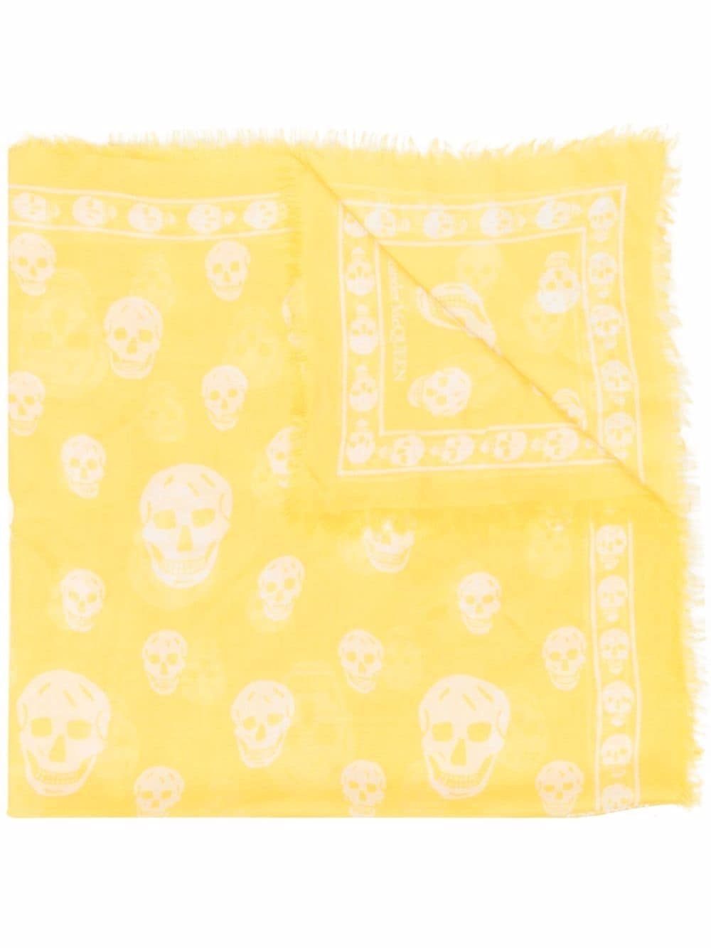 skull-print scarf - 1