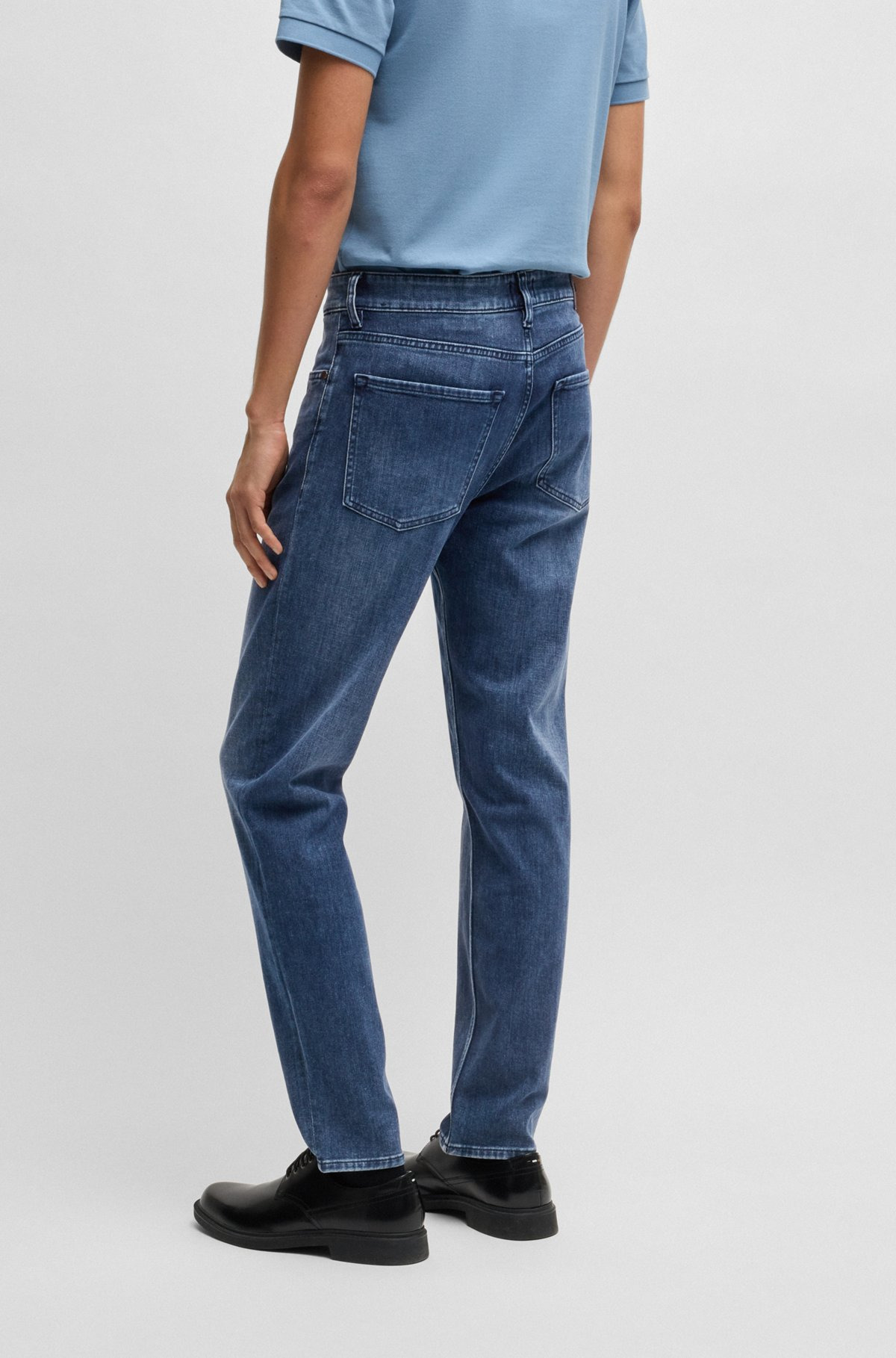 MAINE REGULAR-FIT JEANS IN BLUE ITALIAN DENIM - 4