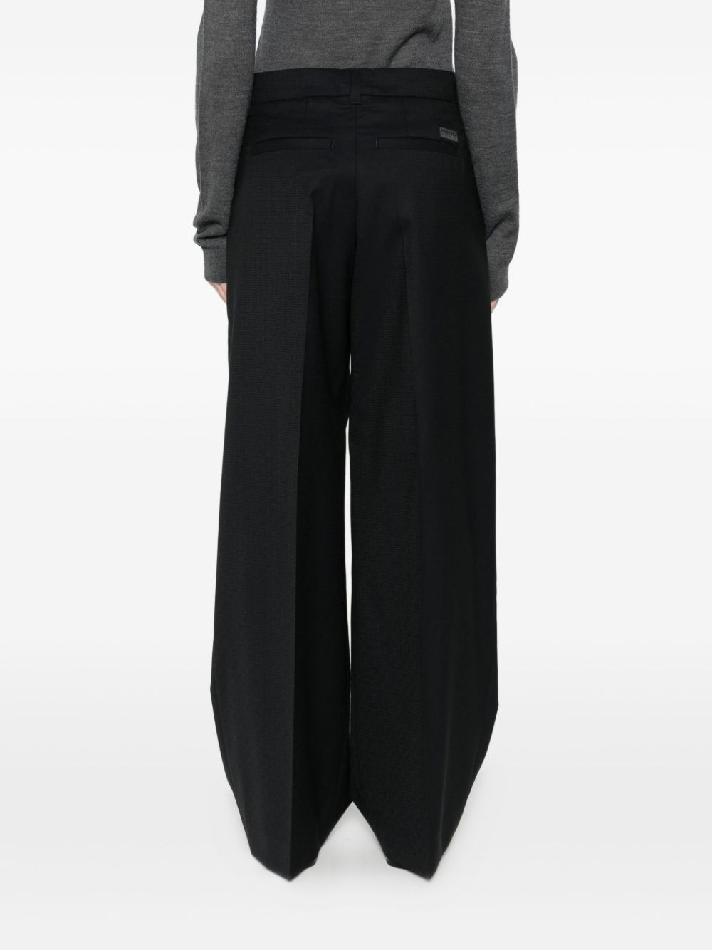 pleat-detail trousers - 4