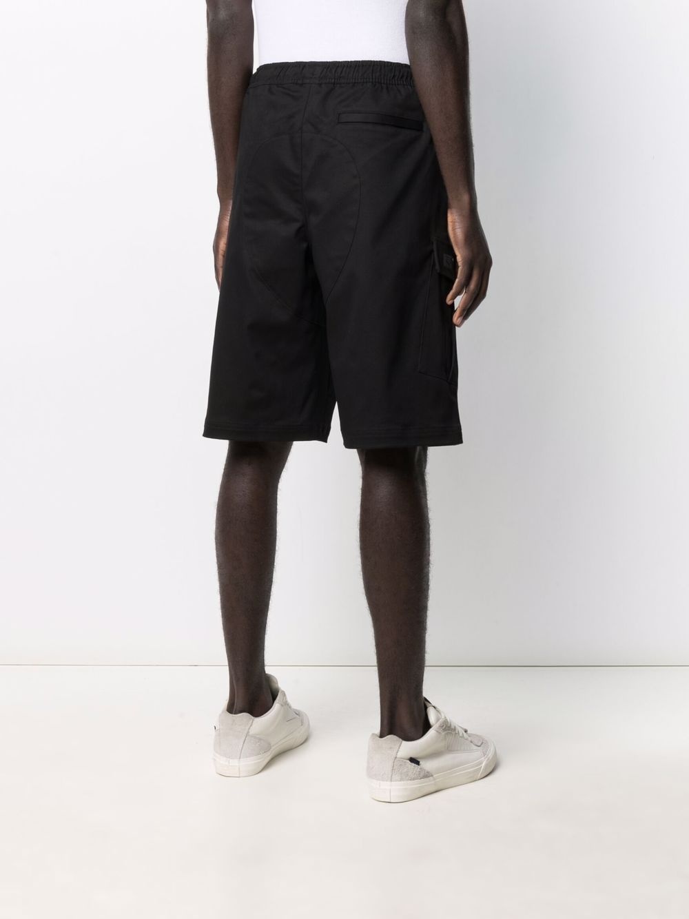 embroidered-logo cargo shorts - 4