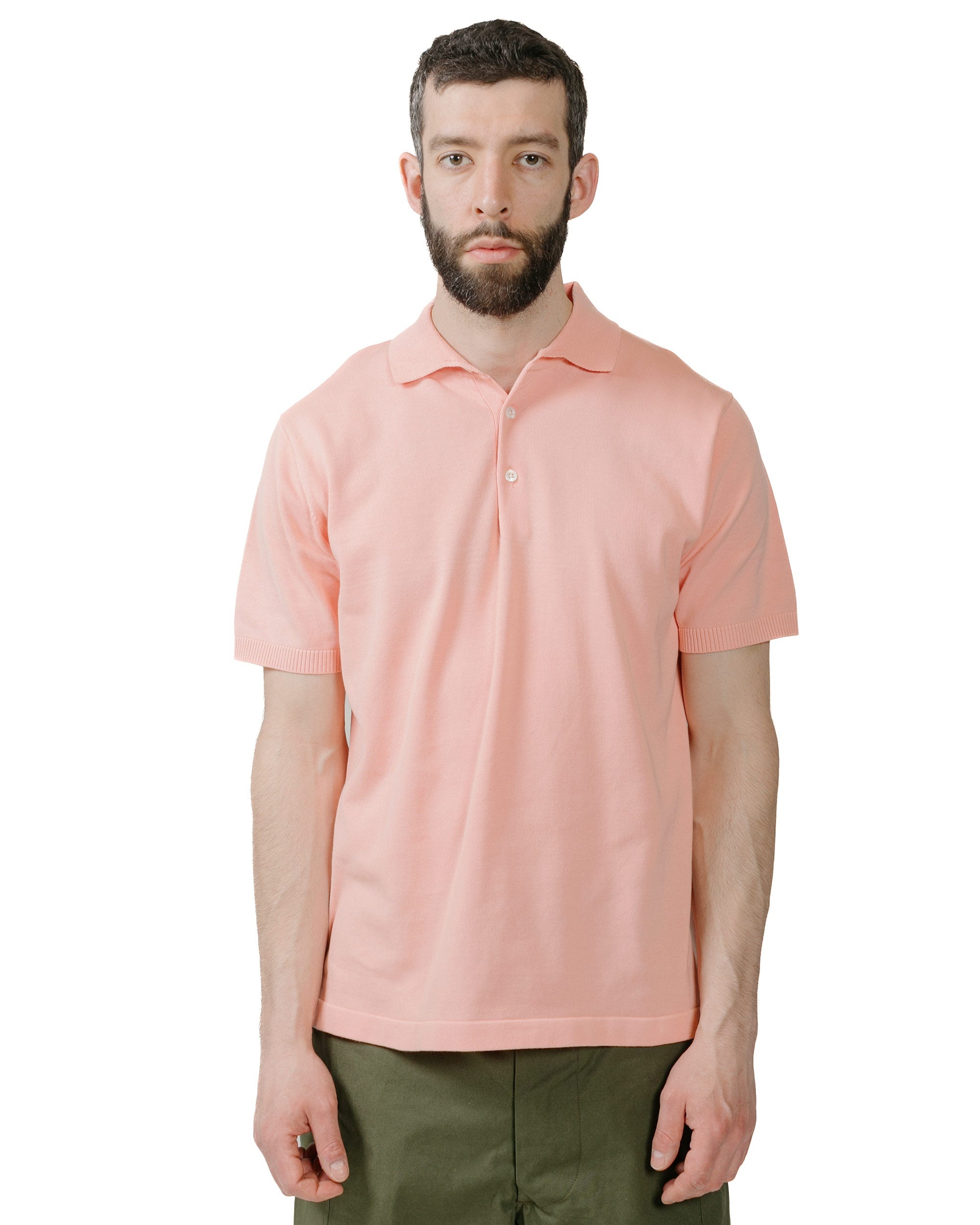 Knit Polo Solid 12G Pink - 2