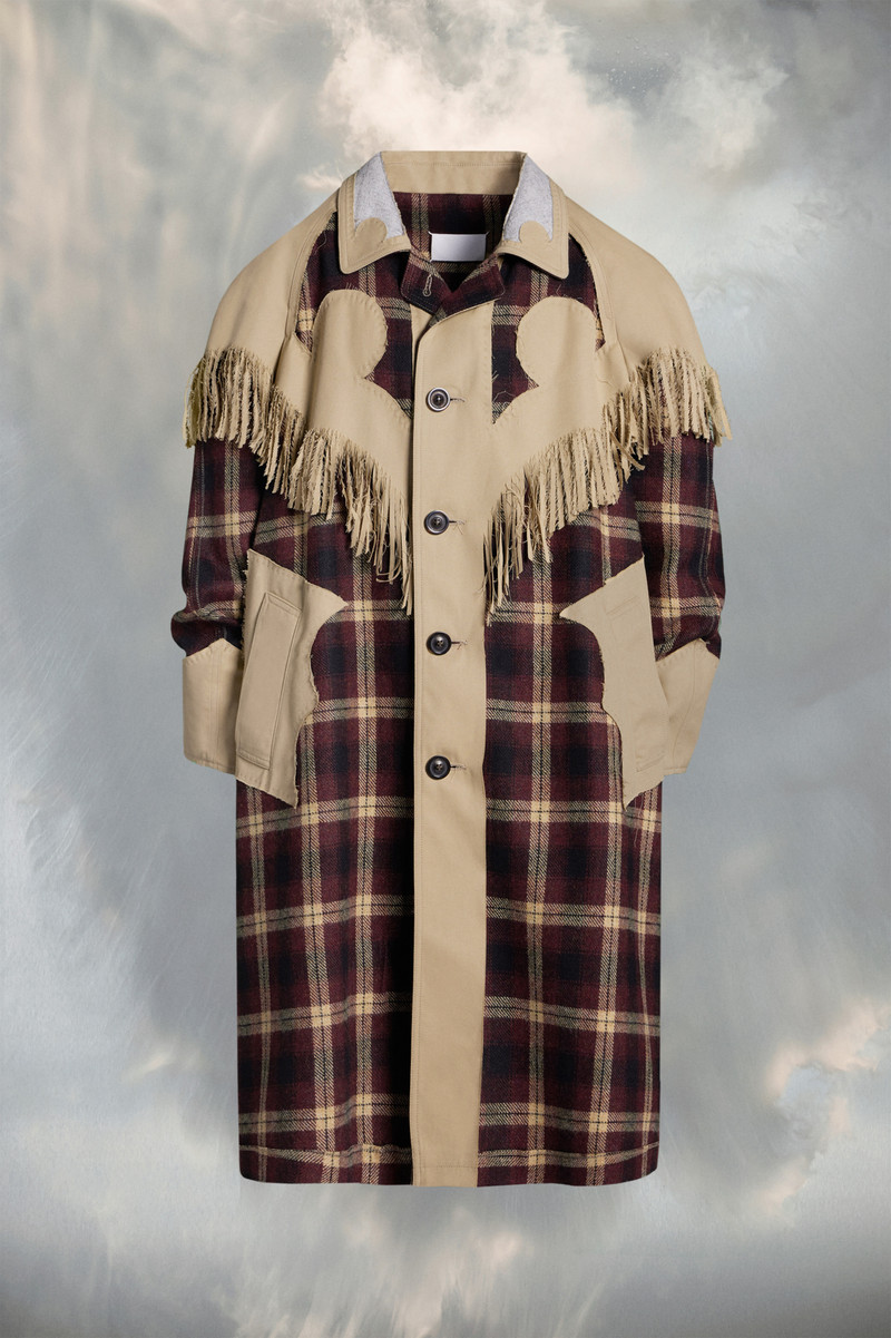 Fringe trench coat 1