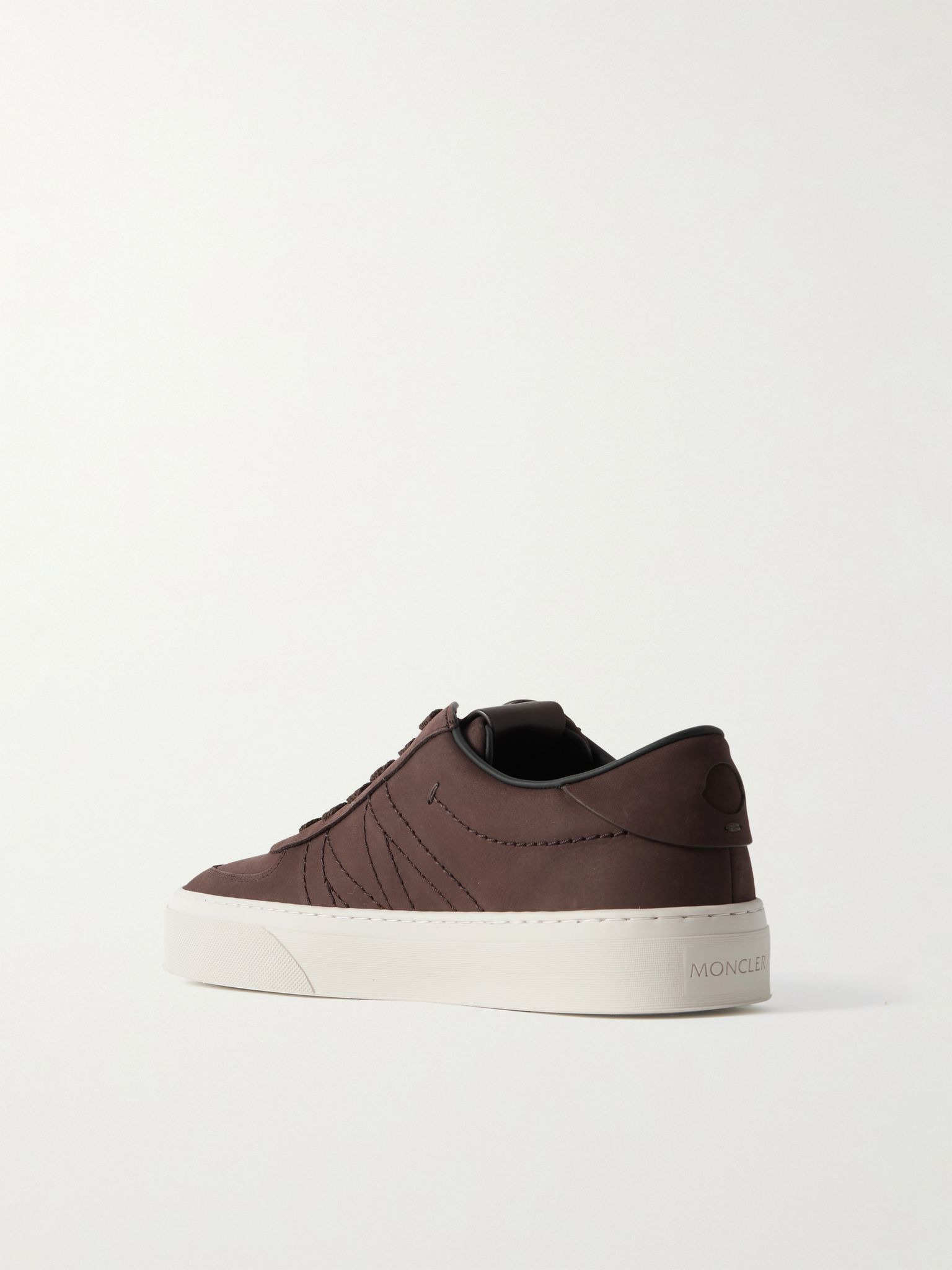 Monclub Embroidered Nubuck Sneakers Brown - 4