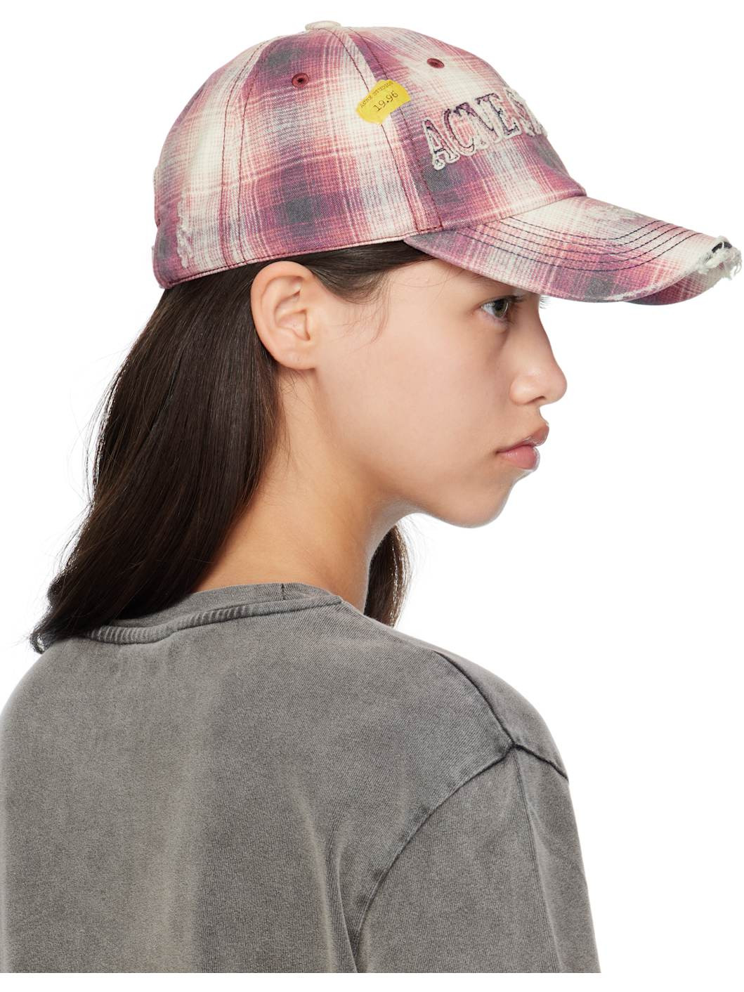 Pink Distressed Cap - 3