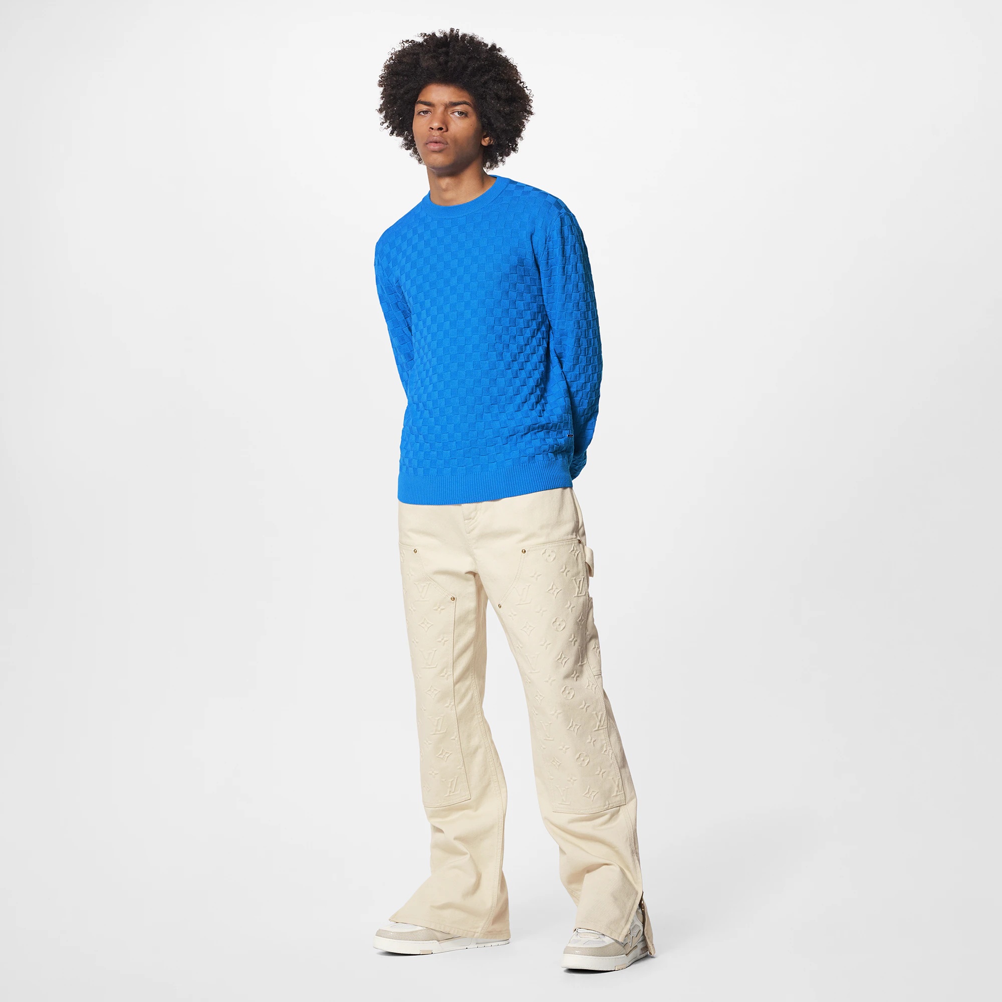 LVSE Damier Signature Crewneck - 4