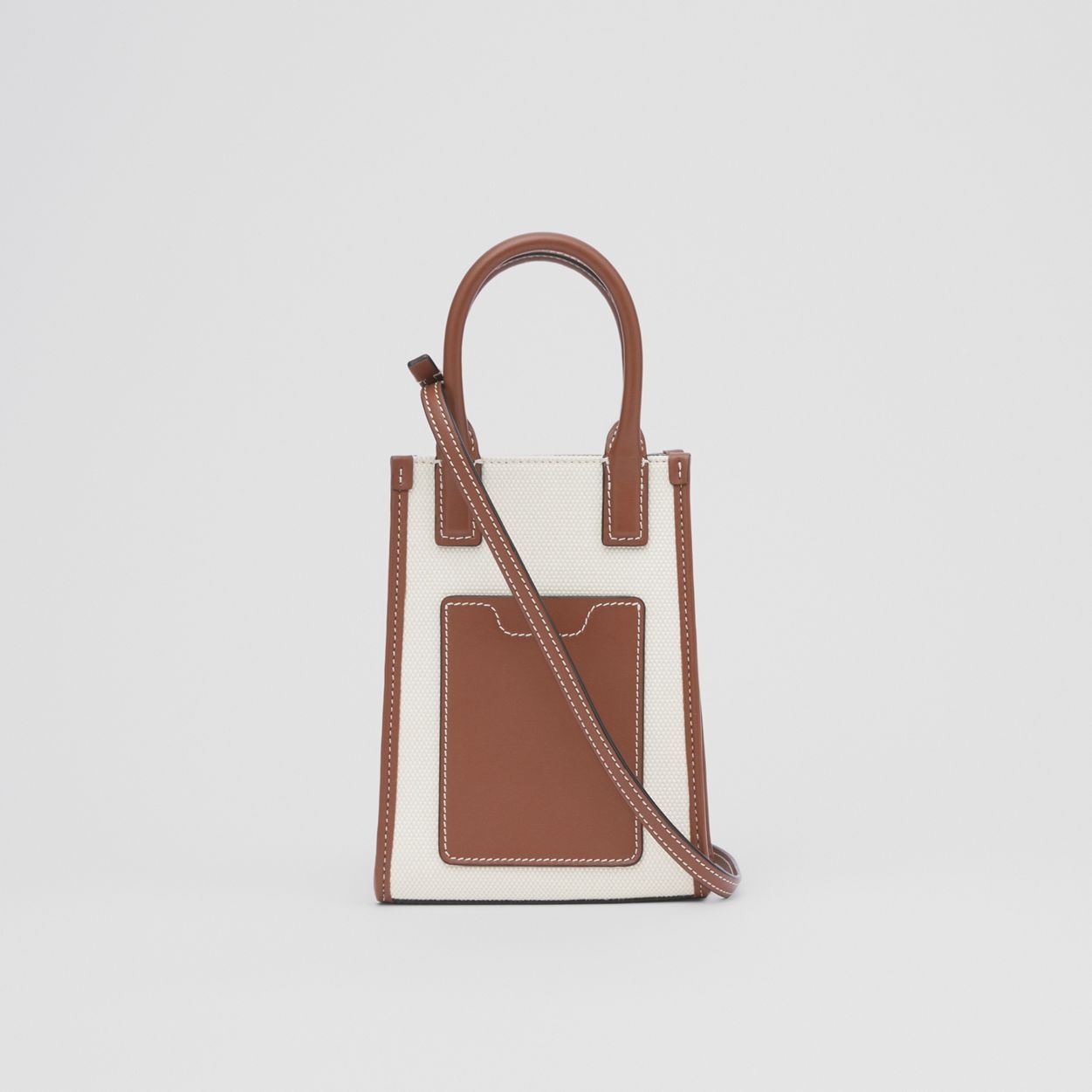 Micro Canvas and Leather Frances Tote - 8