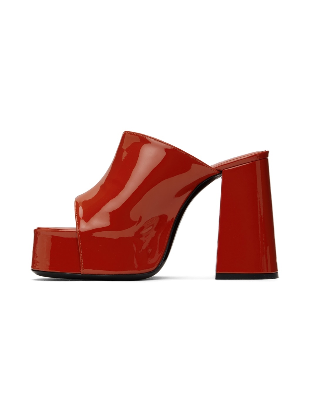 Orange Brad Heeled Sandals - 3