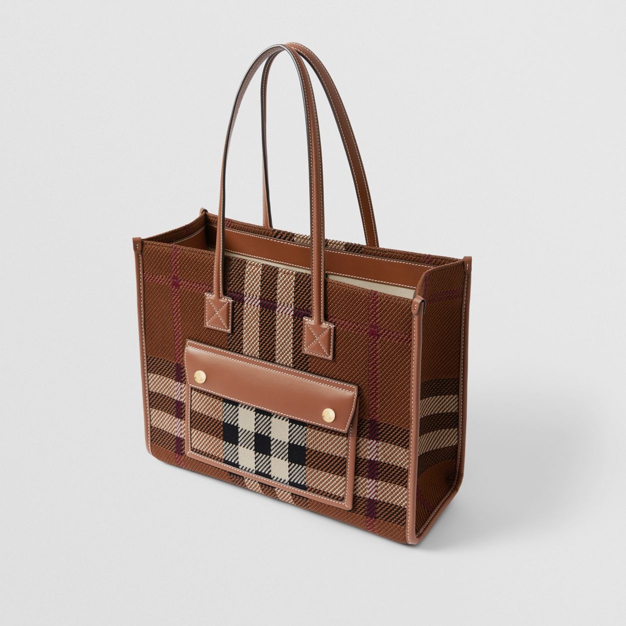 Small Knitted Check Freya Tote - 4