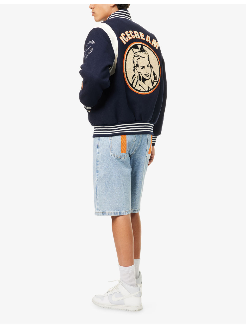 Collegiate Patch Brushed-Fleece Varsity Jacket - 2