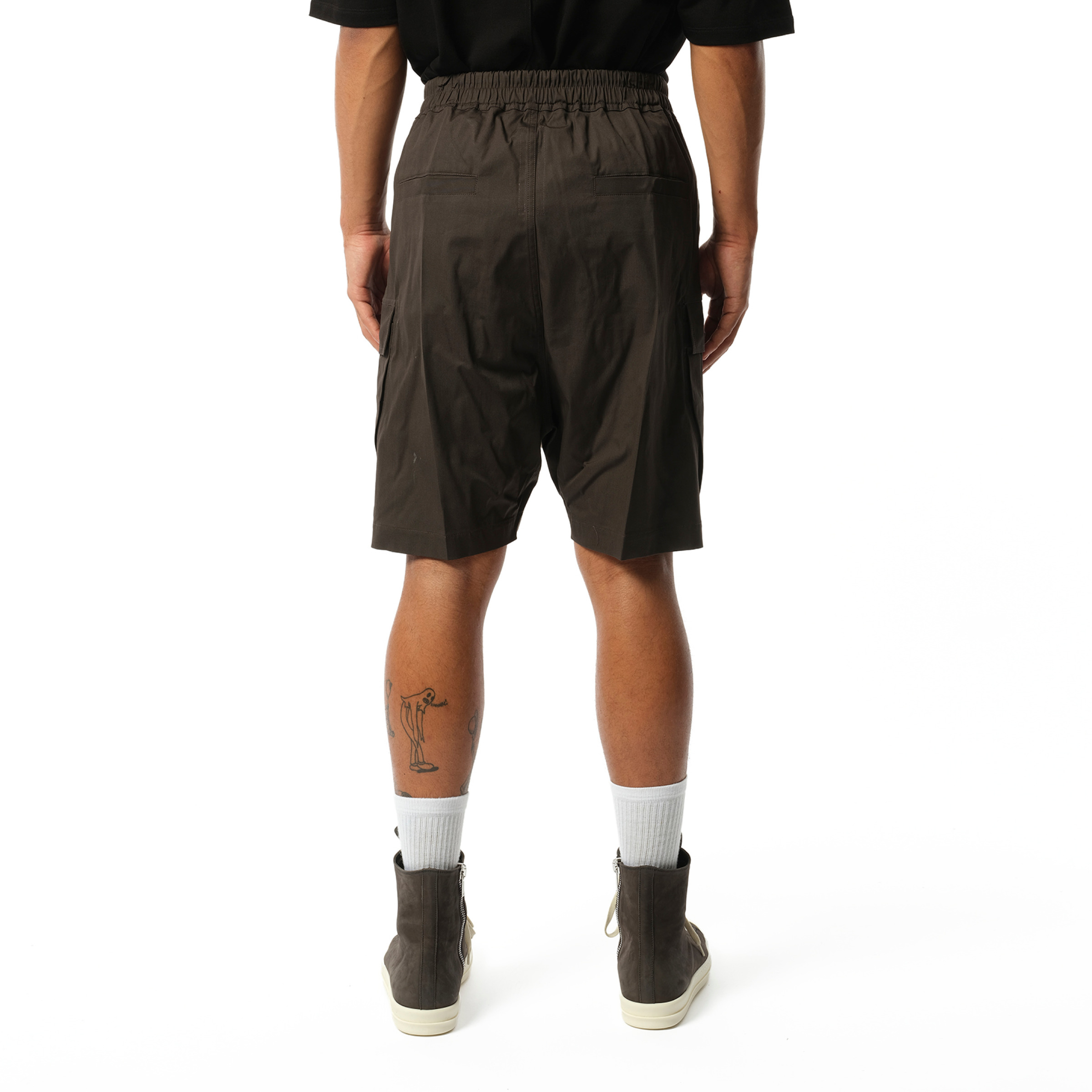 Cotton Poplin Cargobela Shorts in Dark Dust - 6