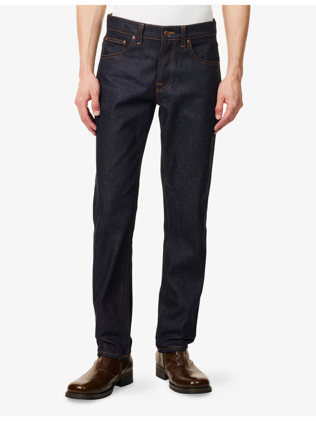 Solid Ollie Slim-Fit Denim Jeans - 3