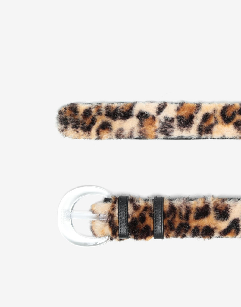 Maison Margiela Faux fur belt outlook