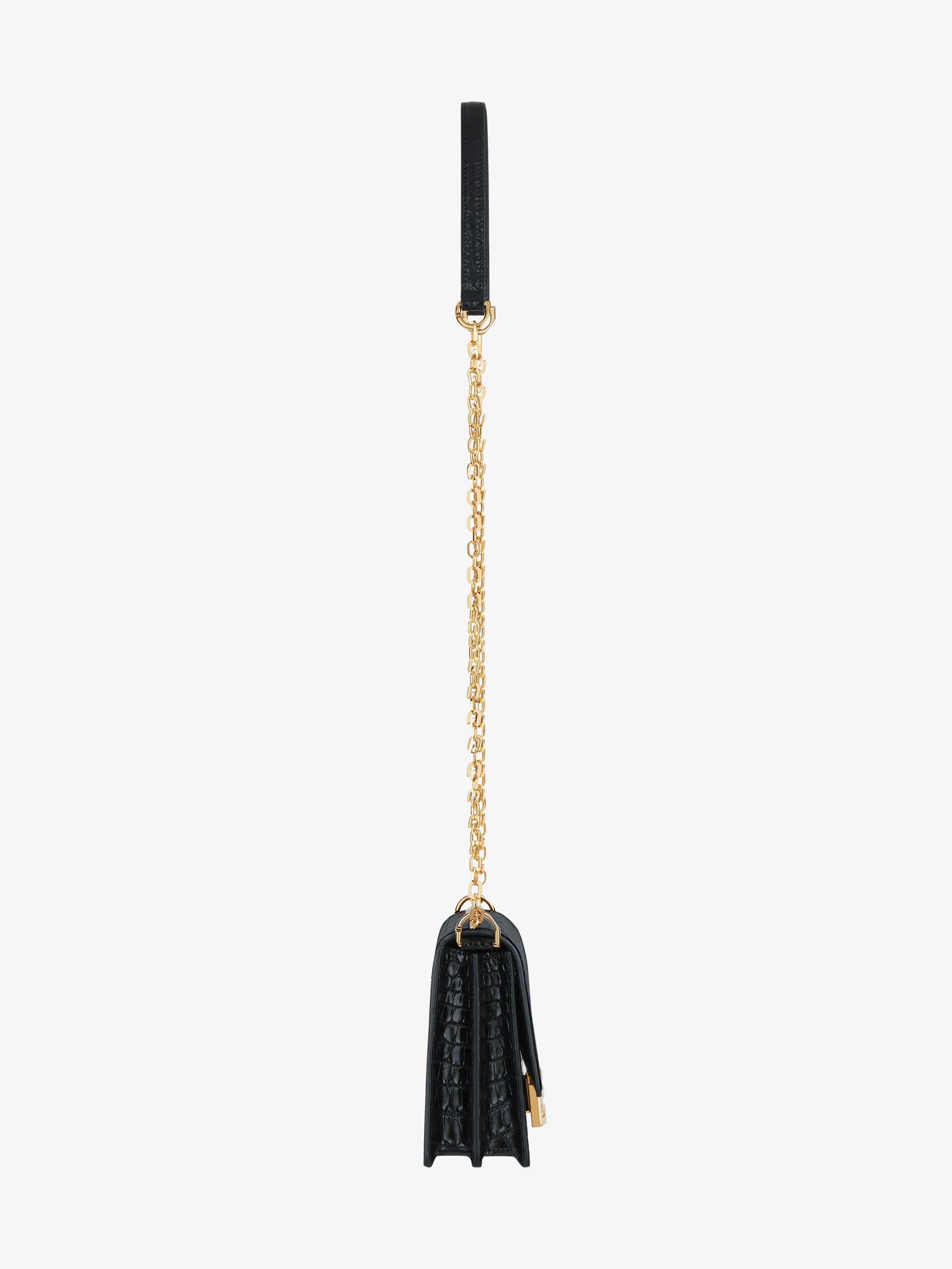 MEDIUM 4G BAG IN ALLIGATOR WITH CHAIN - 4