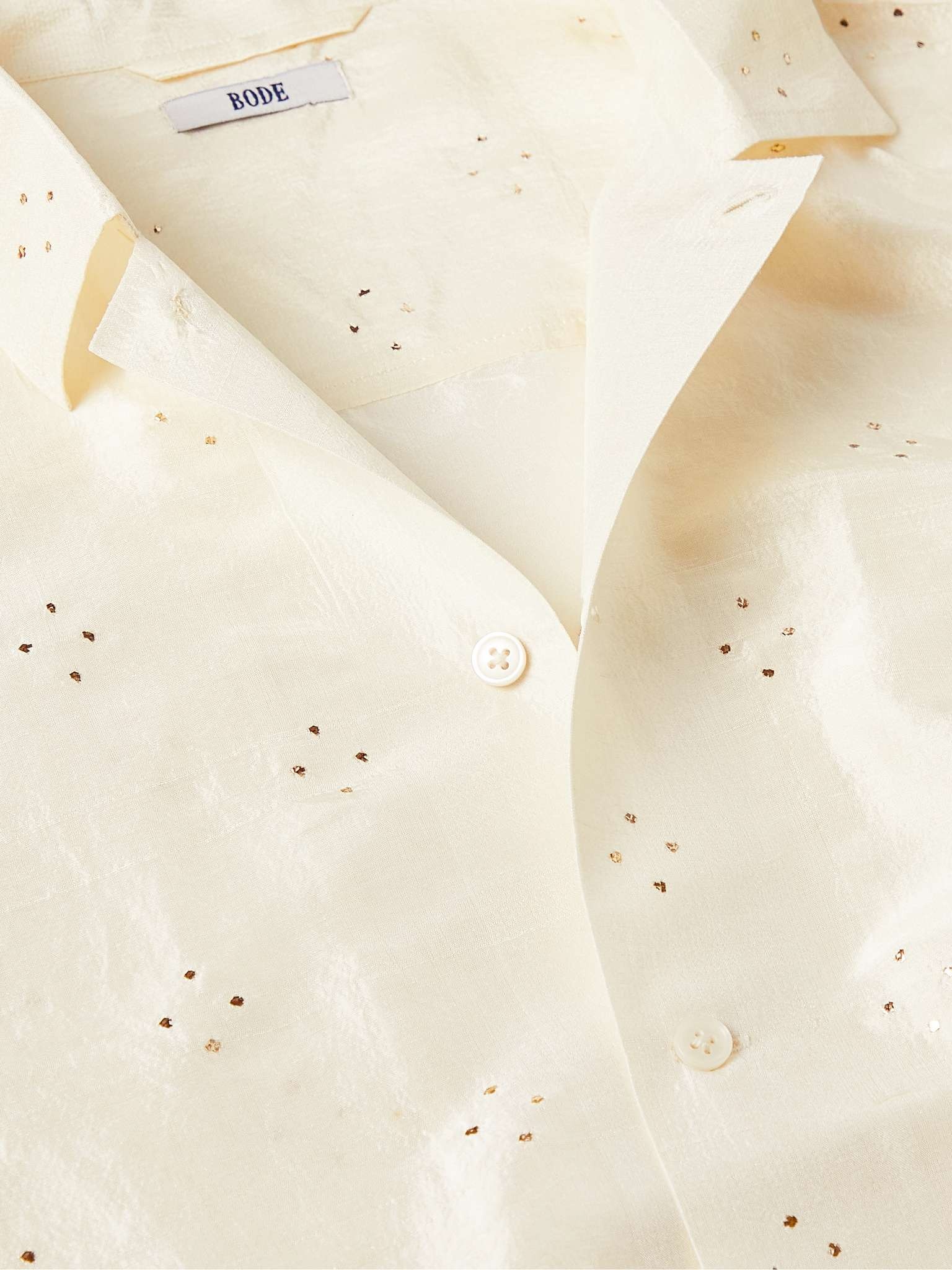Constellation Embroidered Silk Shirt - 5