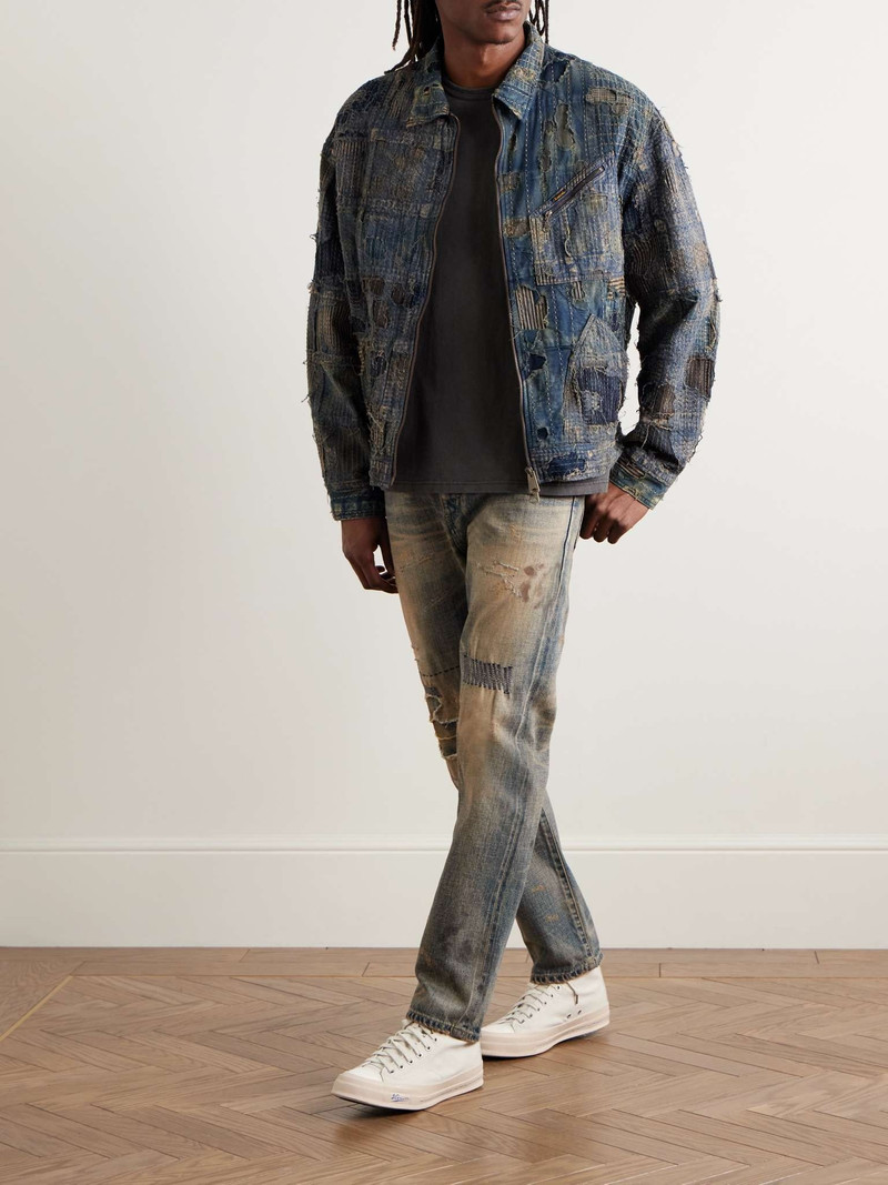 NEIGHBORHOOD Savage Slim-Fit Straight-Leg Distressed Selvedge Jeans outlook