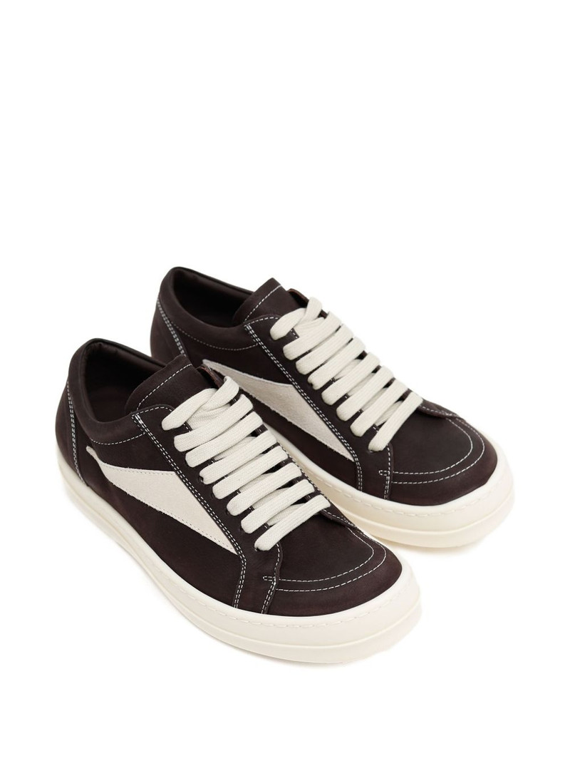 Rick Owens panelled lace-up sneakers outlook