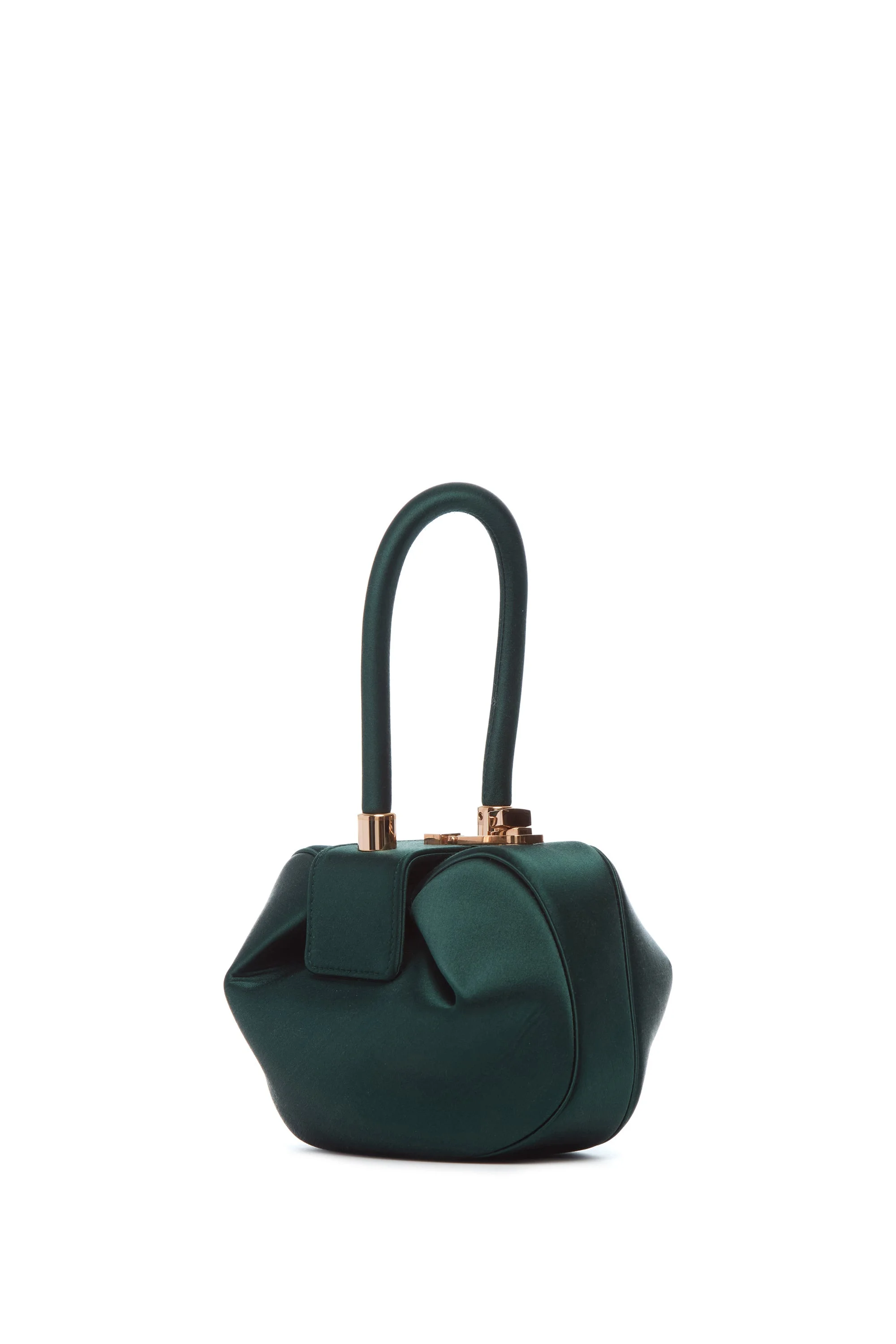 Demi Bag in Emerald Satin - 1
