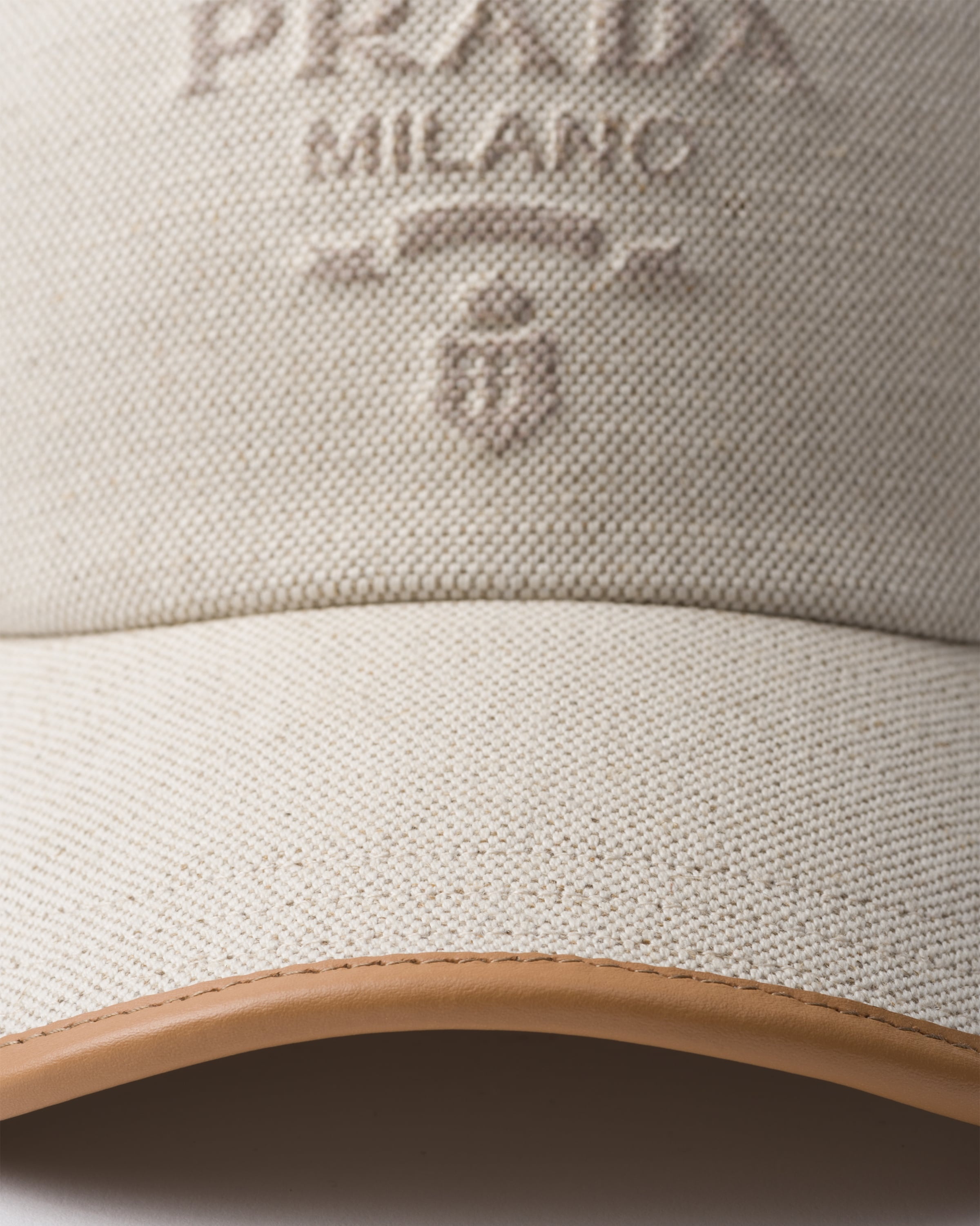 Linen blend baseball cap - 4