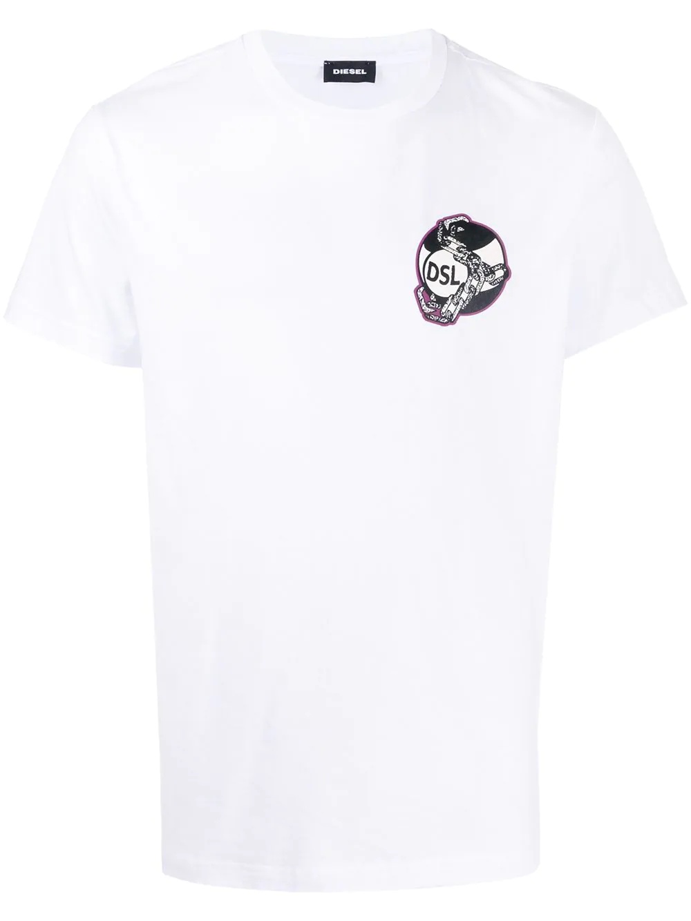 ball and chain print T-shirt - 1