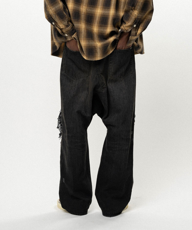 Distressed Sarouel Denim Pants 6