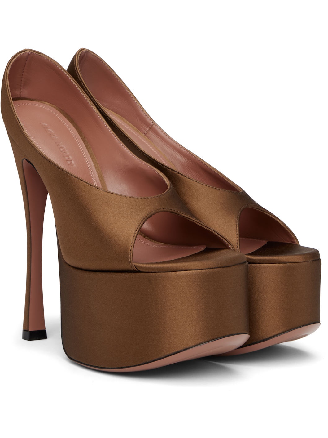 Brown Anok Plateau Heeled Sandals - 4