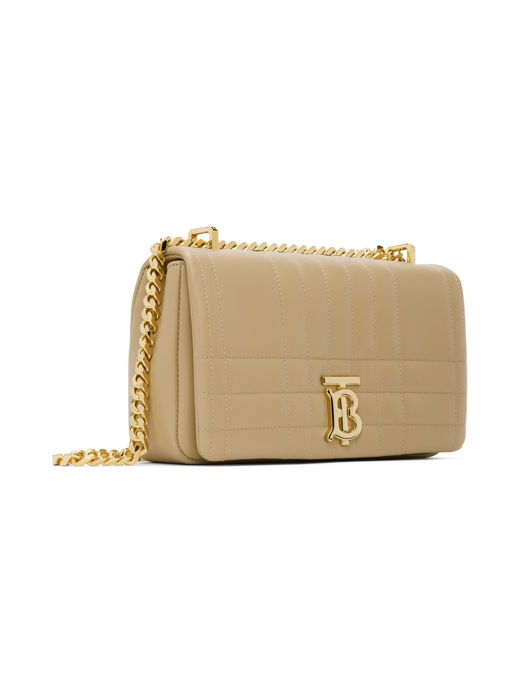 Lola Mini Leather Shoulder Bag in Beige - Burberry