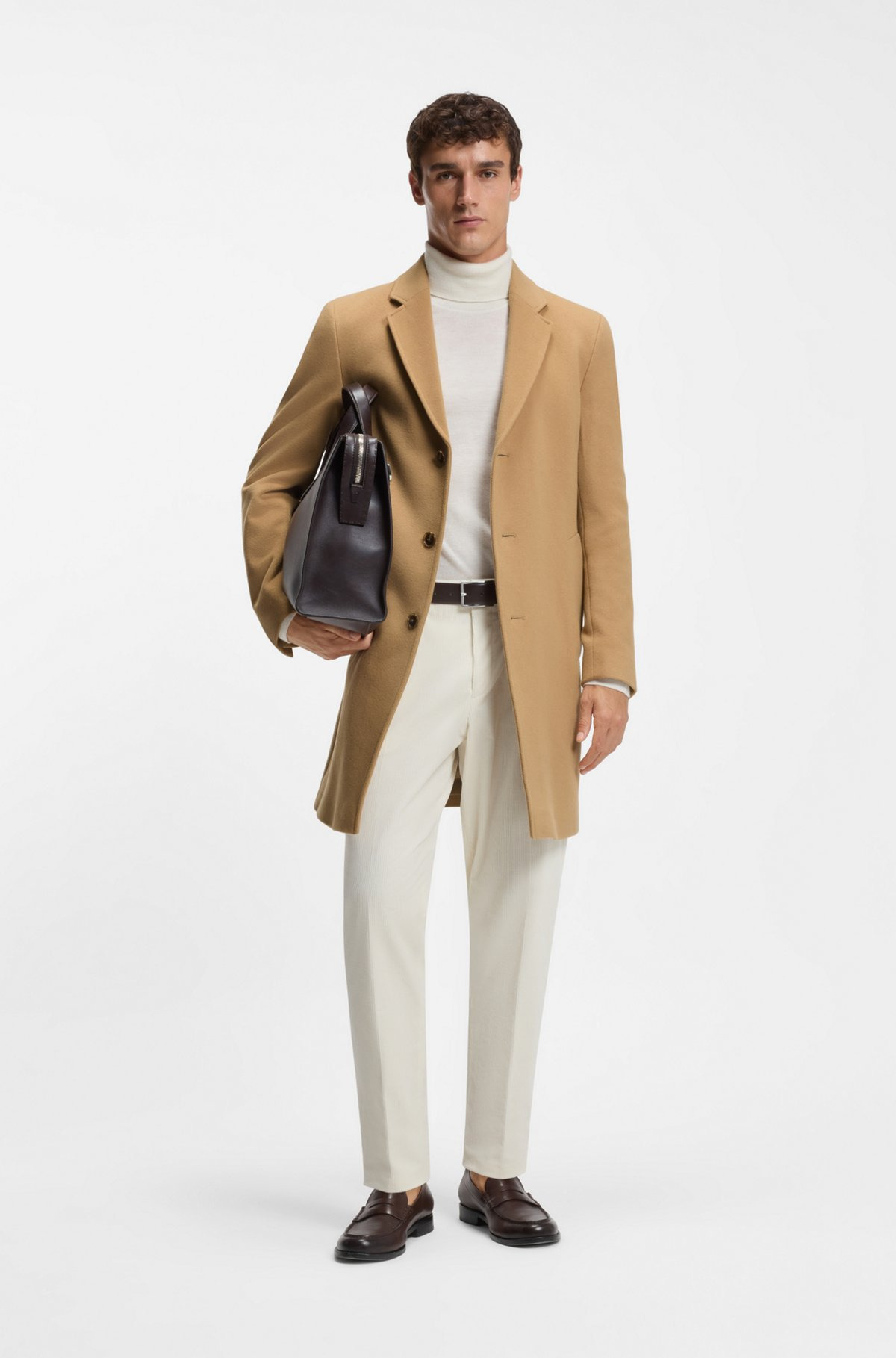 FORMAL COAT IN A WOOL BLEND - 4
