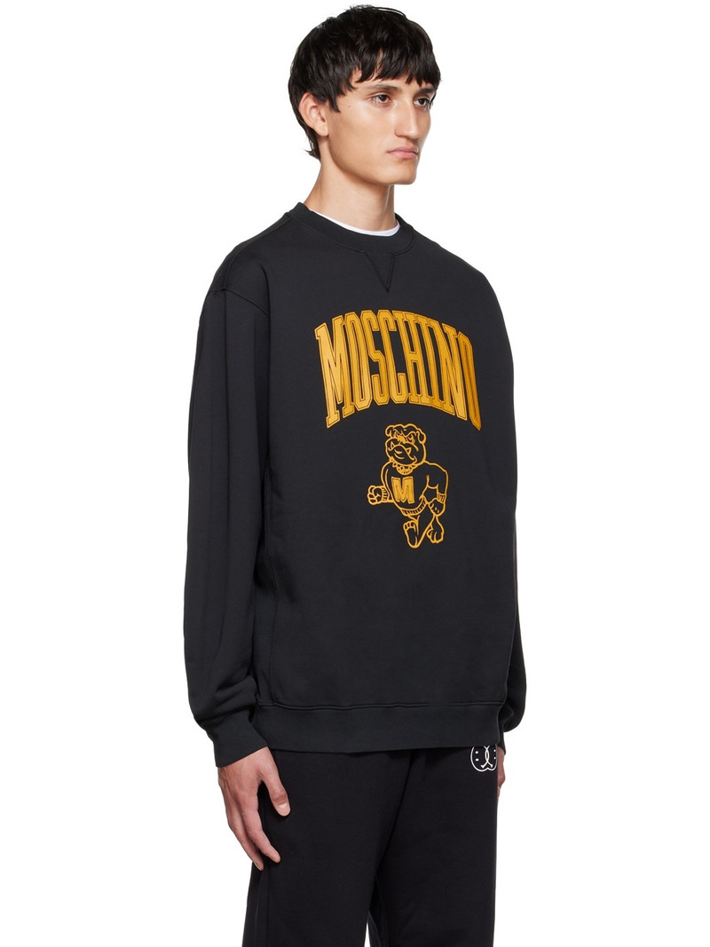 Moschino Black Varsity Sweatshirt outlook