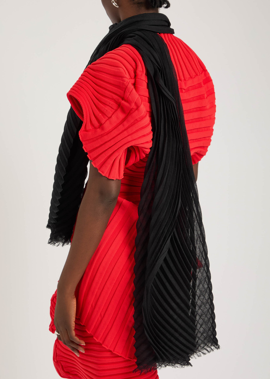 Issey Miyake Pleated Fine-knit Scarf - 2