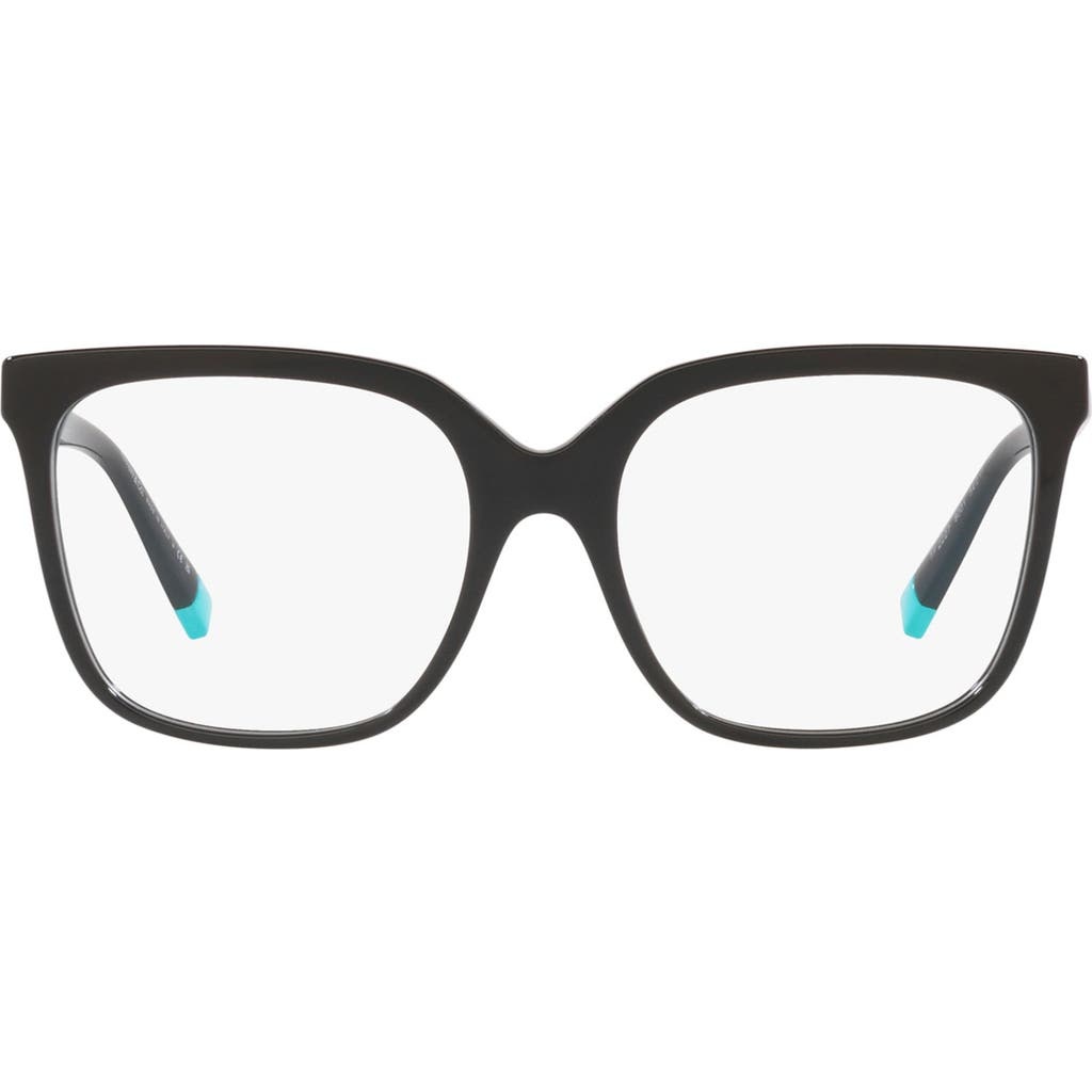 Tiffany & Co. 52mm Square Optical Glasses in Black at Nordstrom - 1