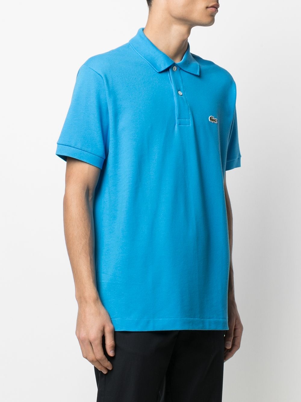 logo-patch polo shirt - 3