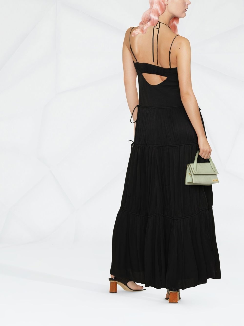 Lina tiered pleated maxi dress - 3