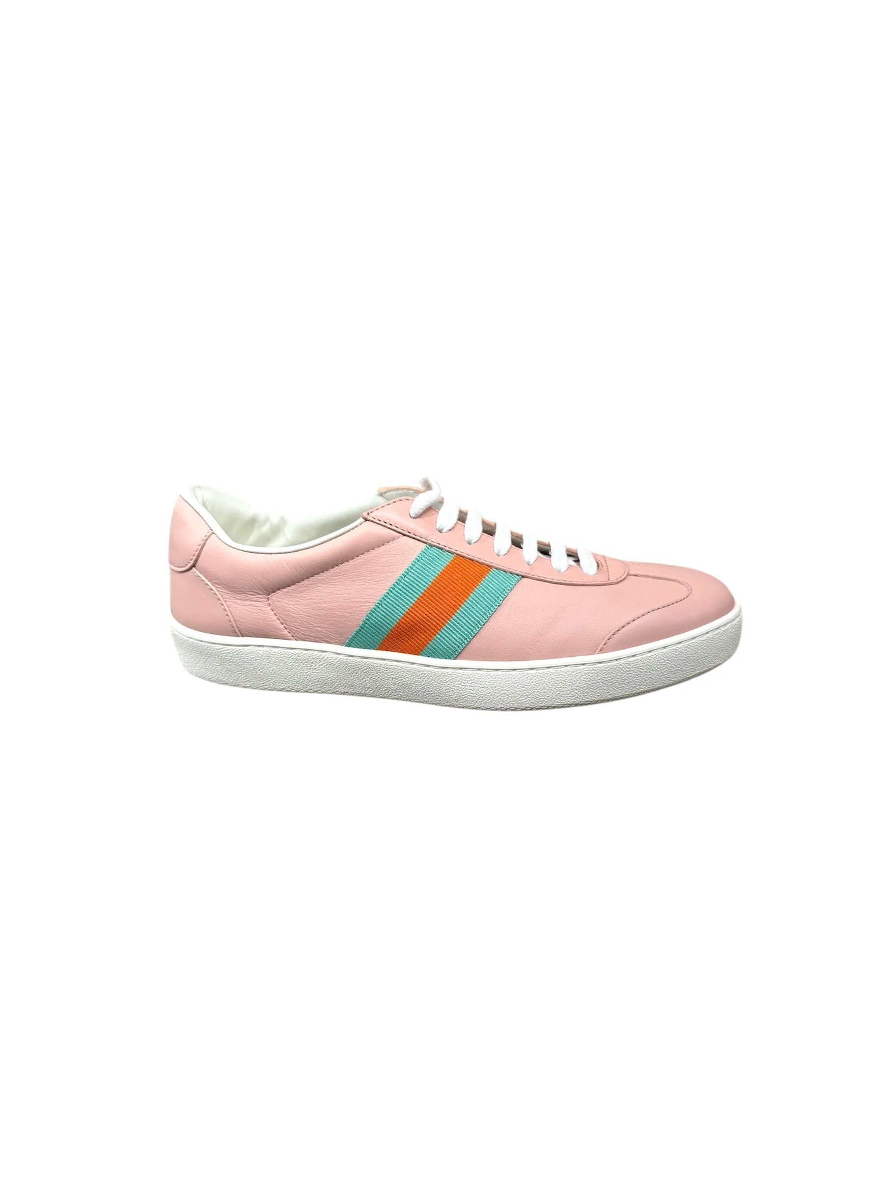 Gucci Web Leather Sneakers - 1