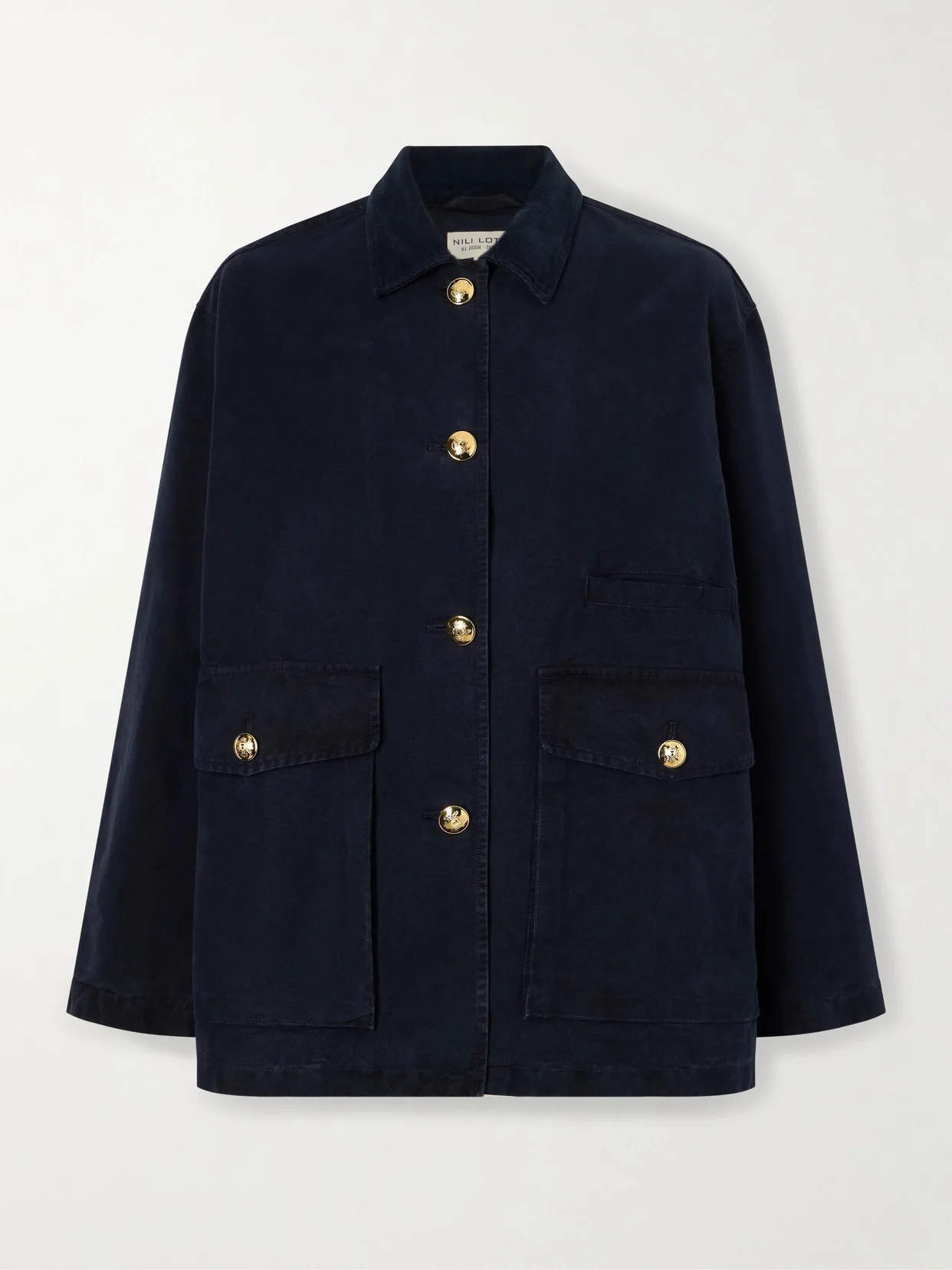 Devin Corduroy-trimmed Cotton-canvas Jacket - 1