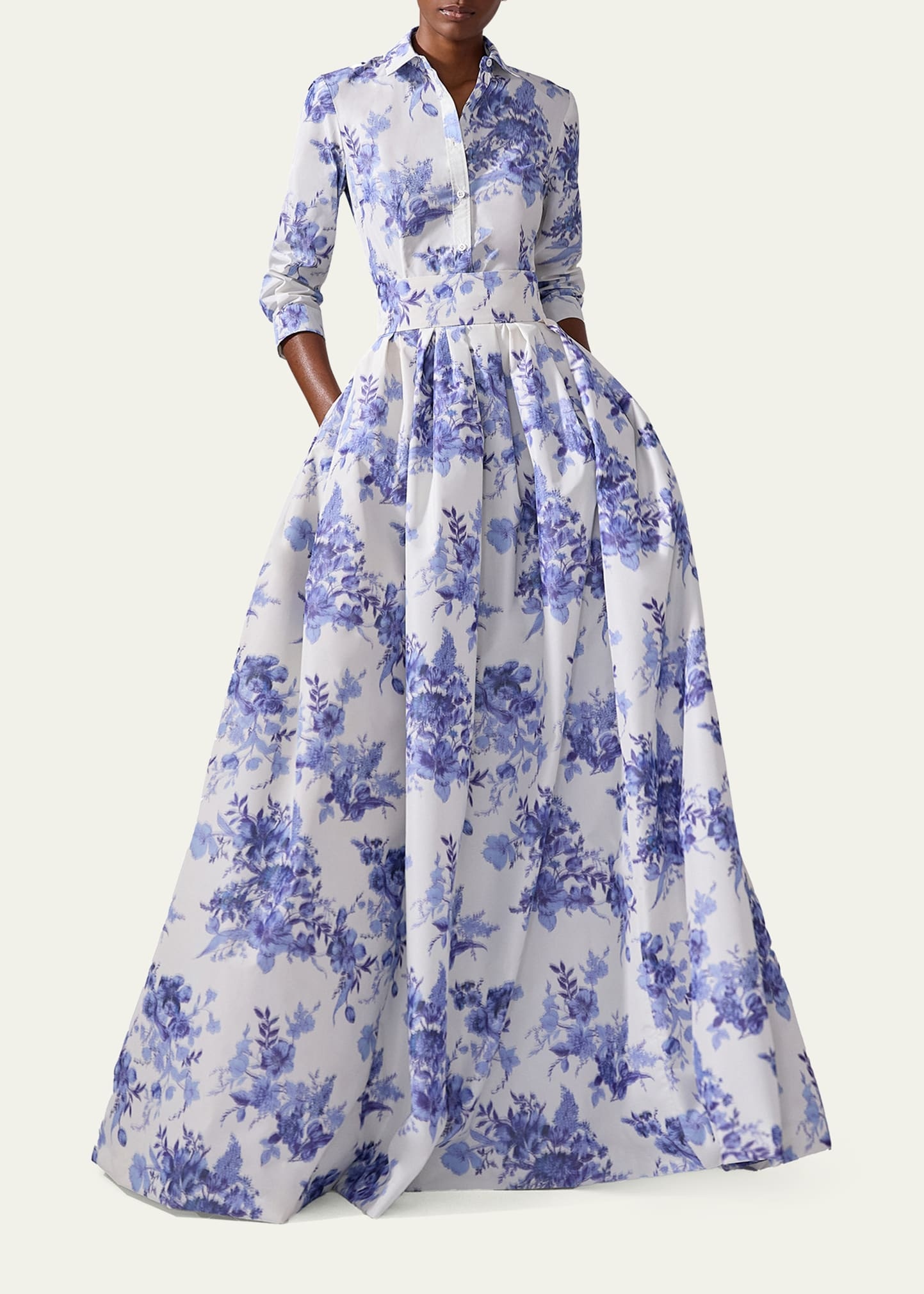 Blur Floral Button-Down Icon Blouse - 2