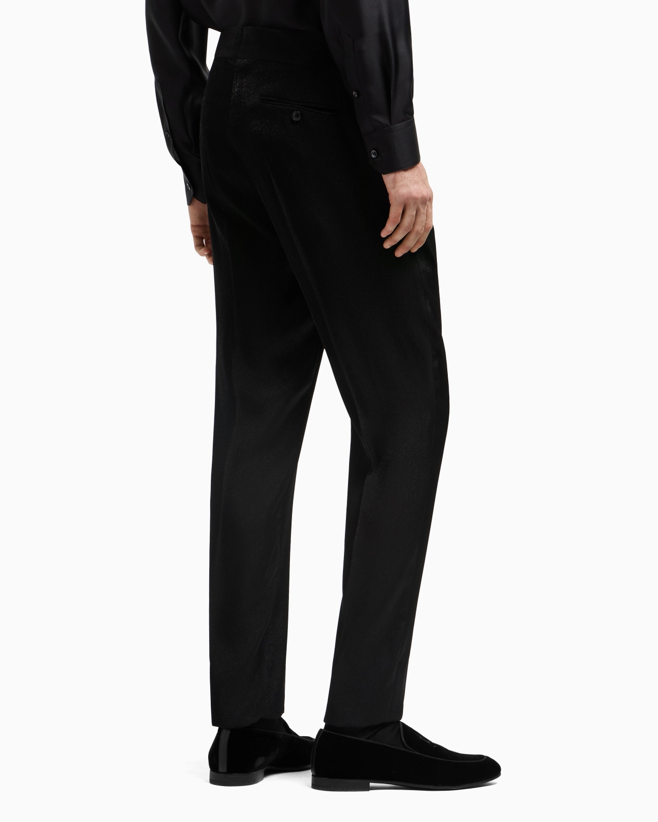 VISCOSE-BLEND FLAT-FRONT TROUSERS - 3