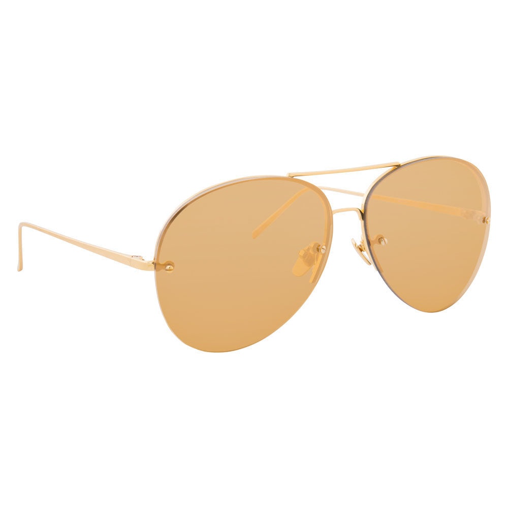 LINDA FARROW 574 C1 AVIATOR SUNGLASSES - 2