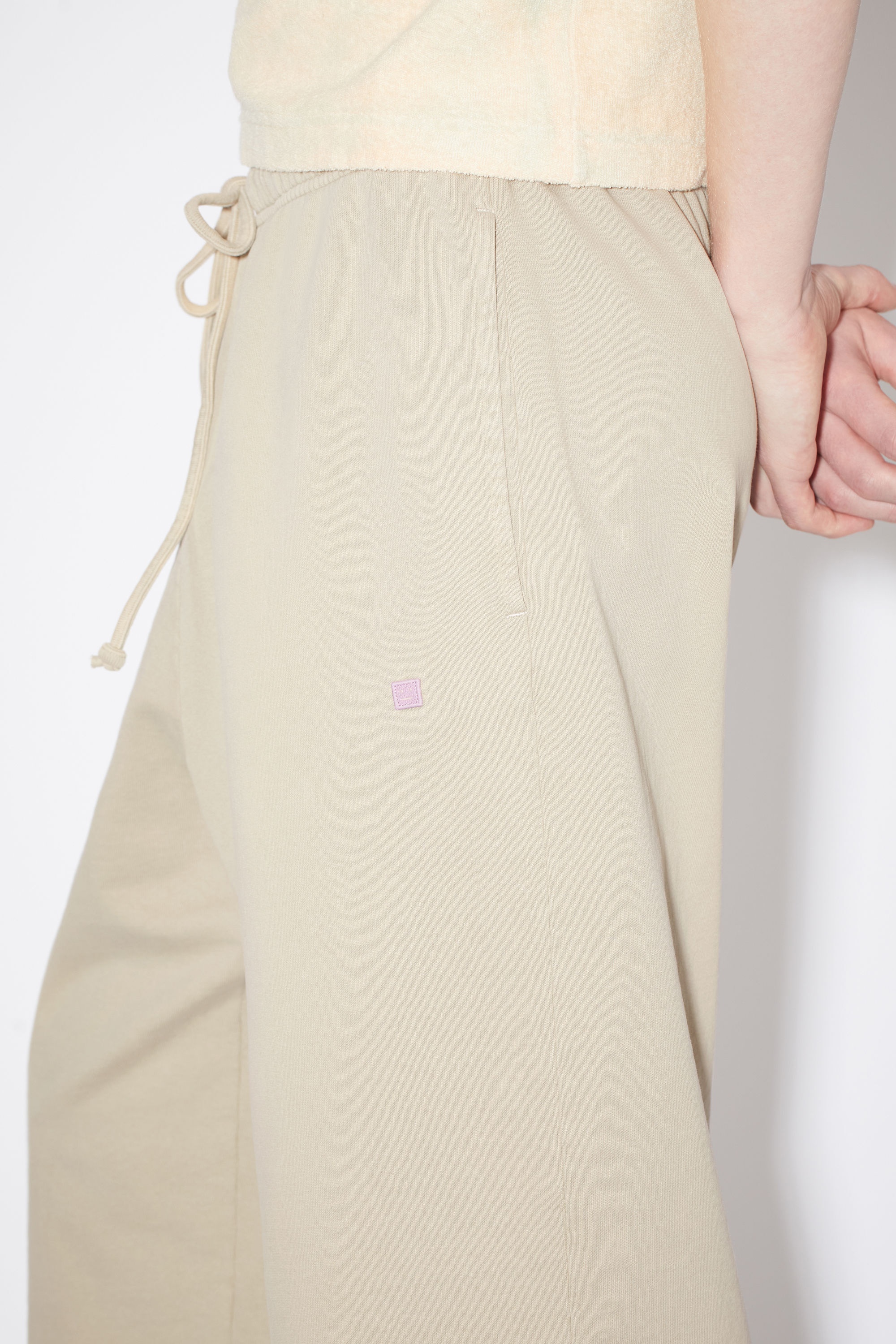 Fleece sweat shorts - Mushroom beige - 4