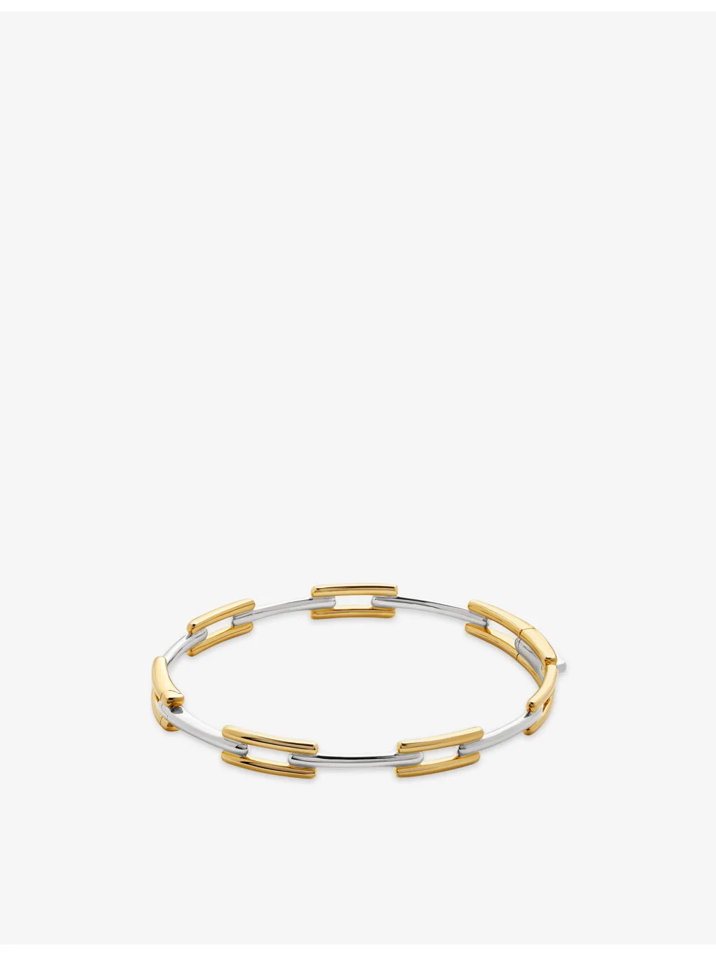 GP Signature Link 18ct Yellow Gold Vermeil Slim Bangle - 1