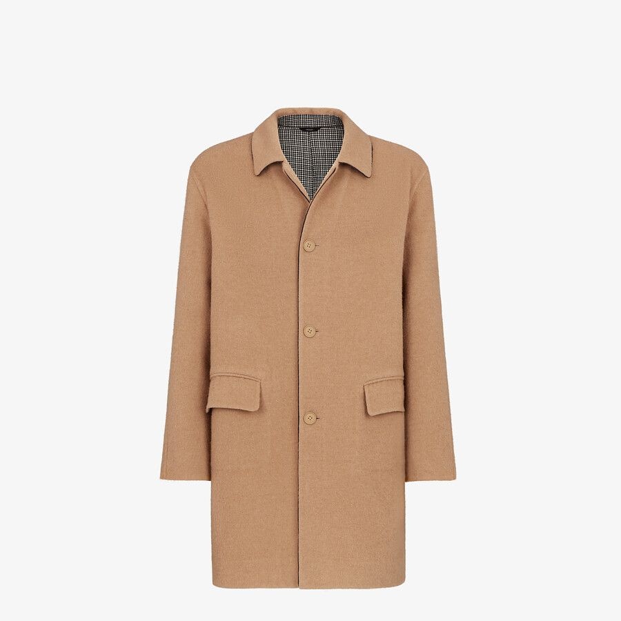 Beige wool coat - 1