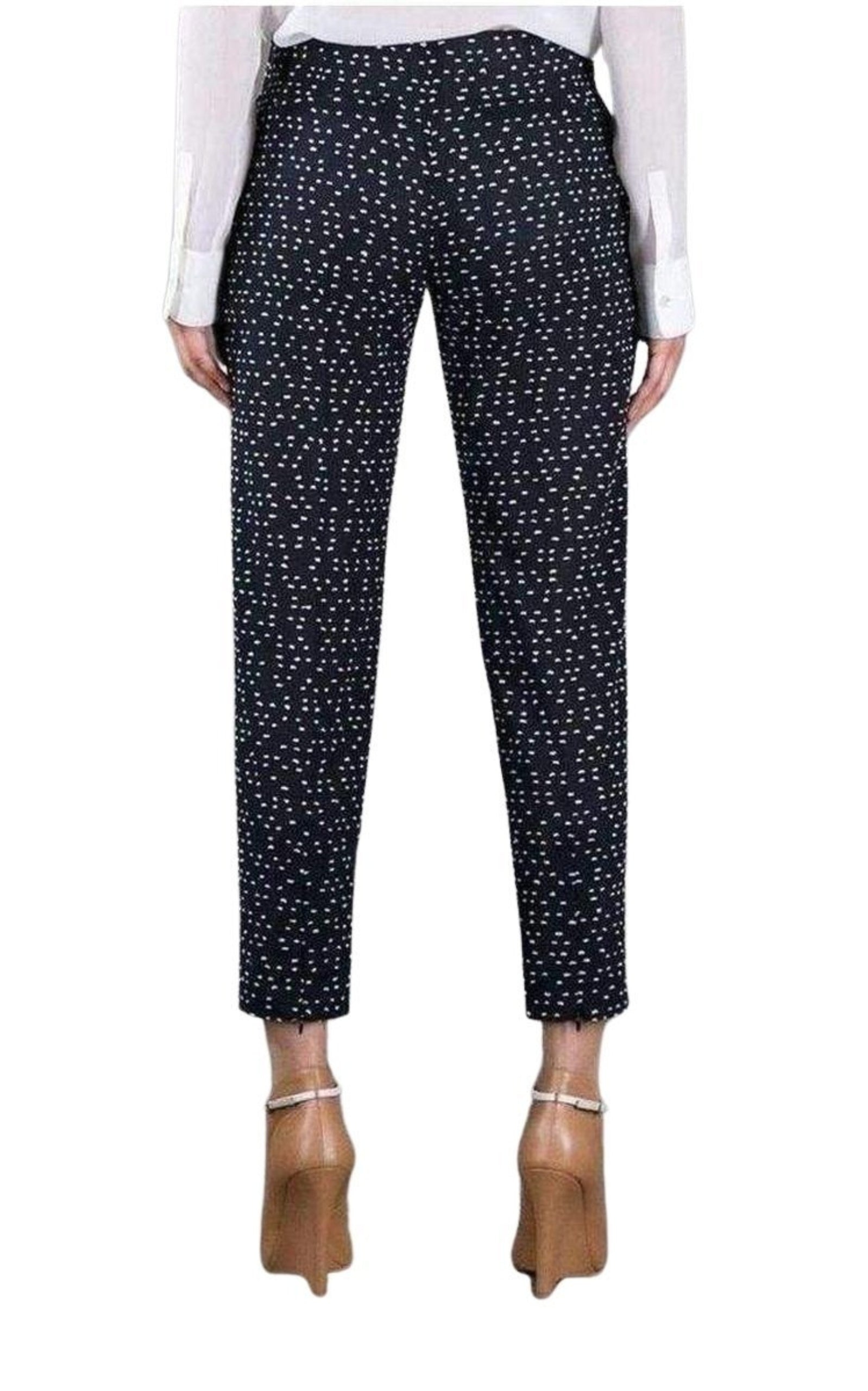 Wool Blend Pattern Trousers - 4