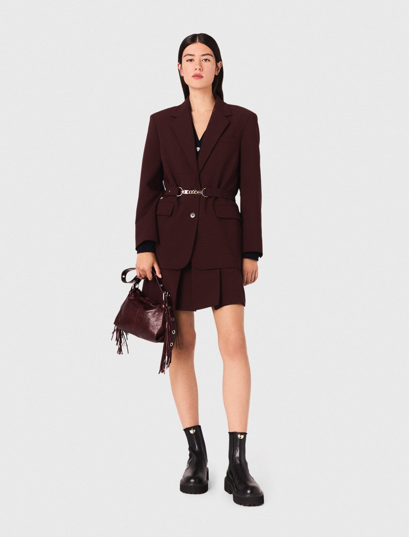 maje Belted suit jacket outlook