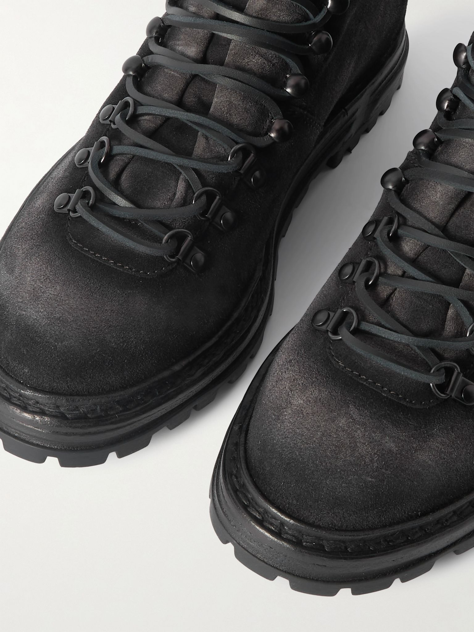 Artik 001 Suede Lace-Up Boots Gray - 5