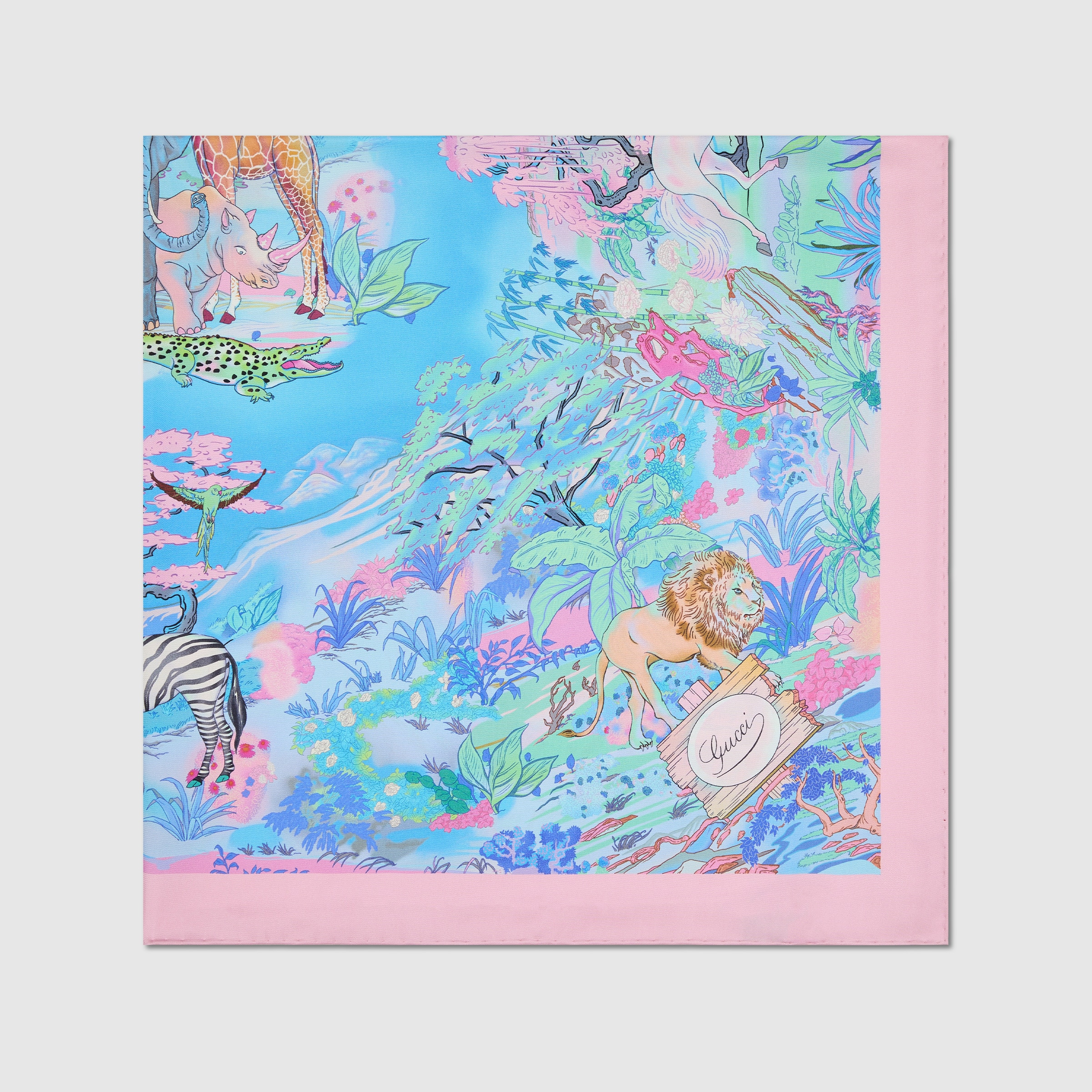 90 x 90 project printed silk carré - 2