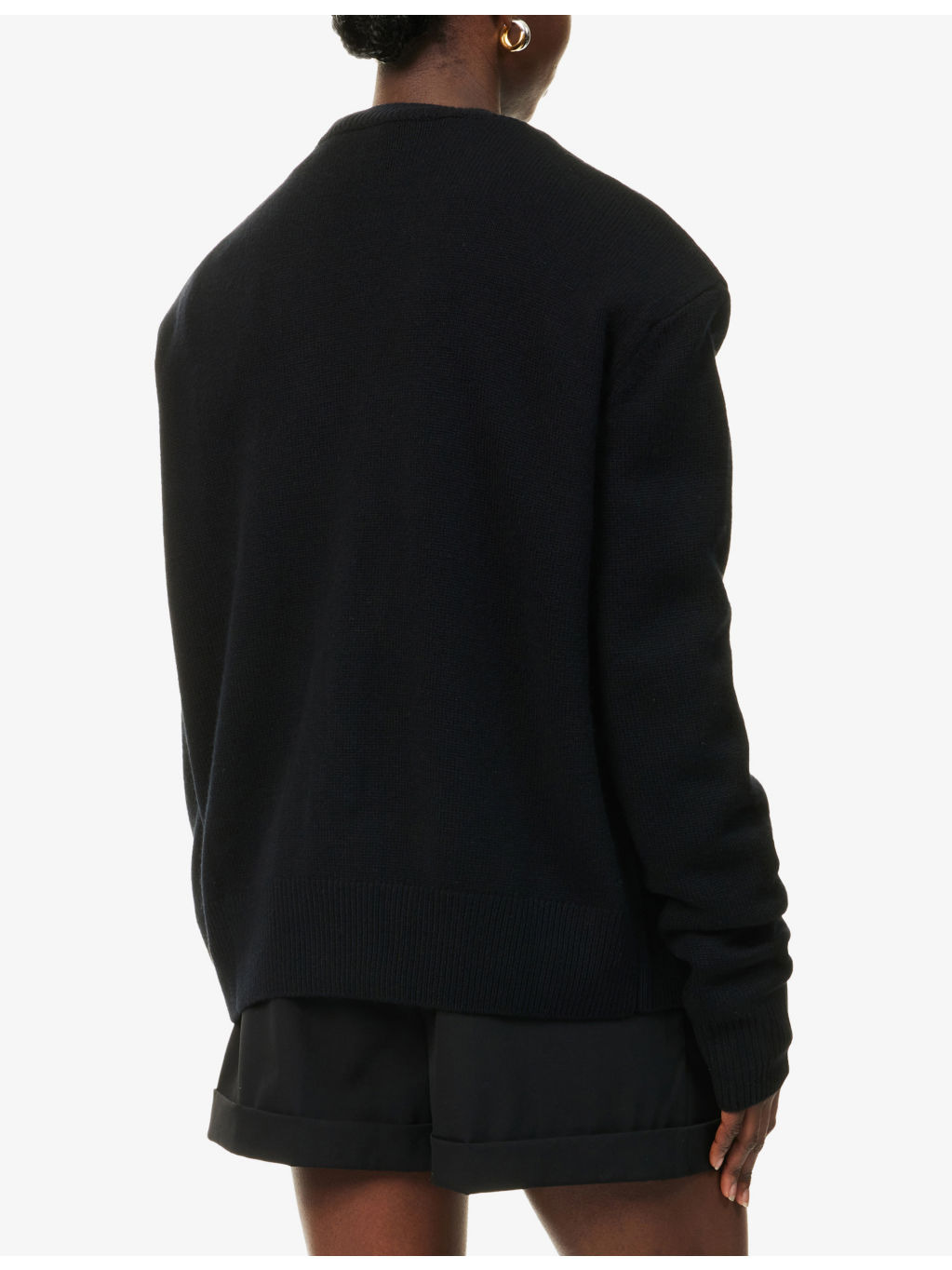 Rafaela Padded-Shoulder Wool-Blend Knitted Jumper - 4