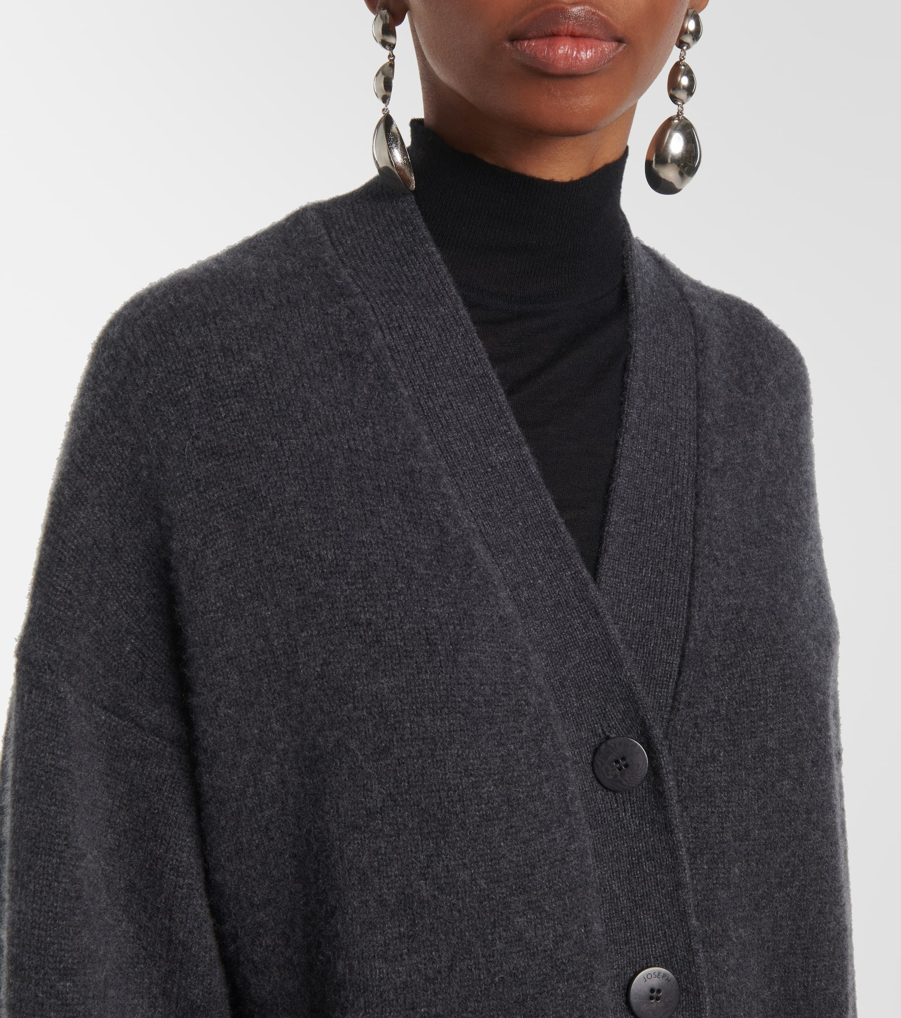 Oversized cashmere cardigan - 4