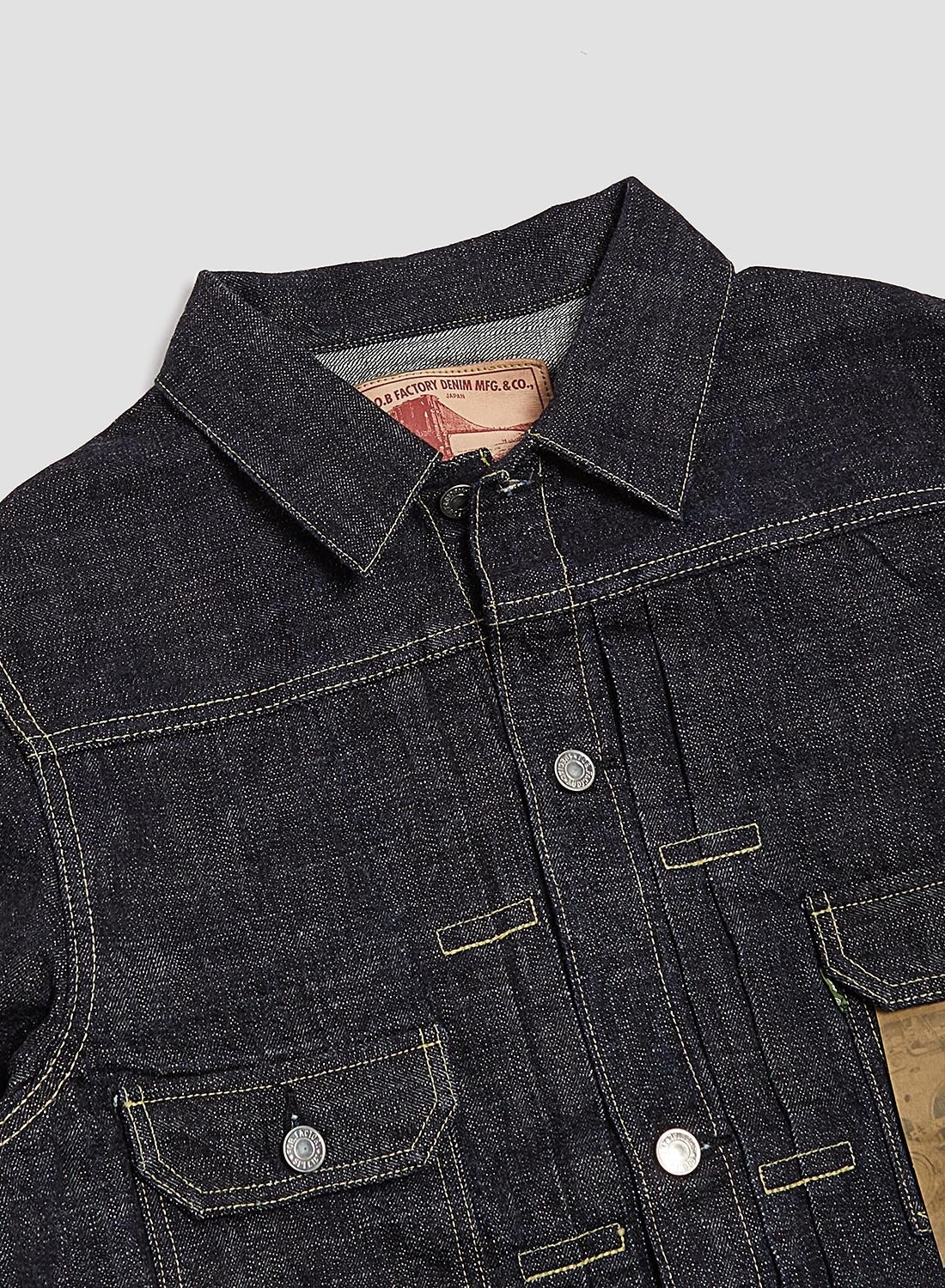 FOB Factory Selvedge Denim 2nd Jacket Indigo - 2