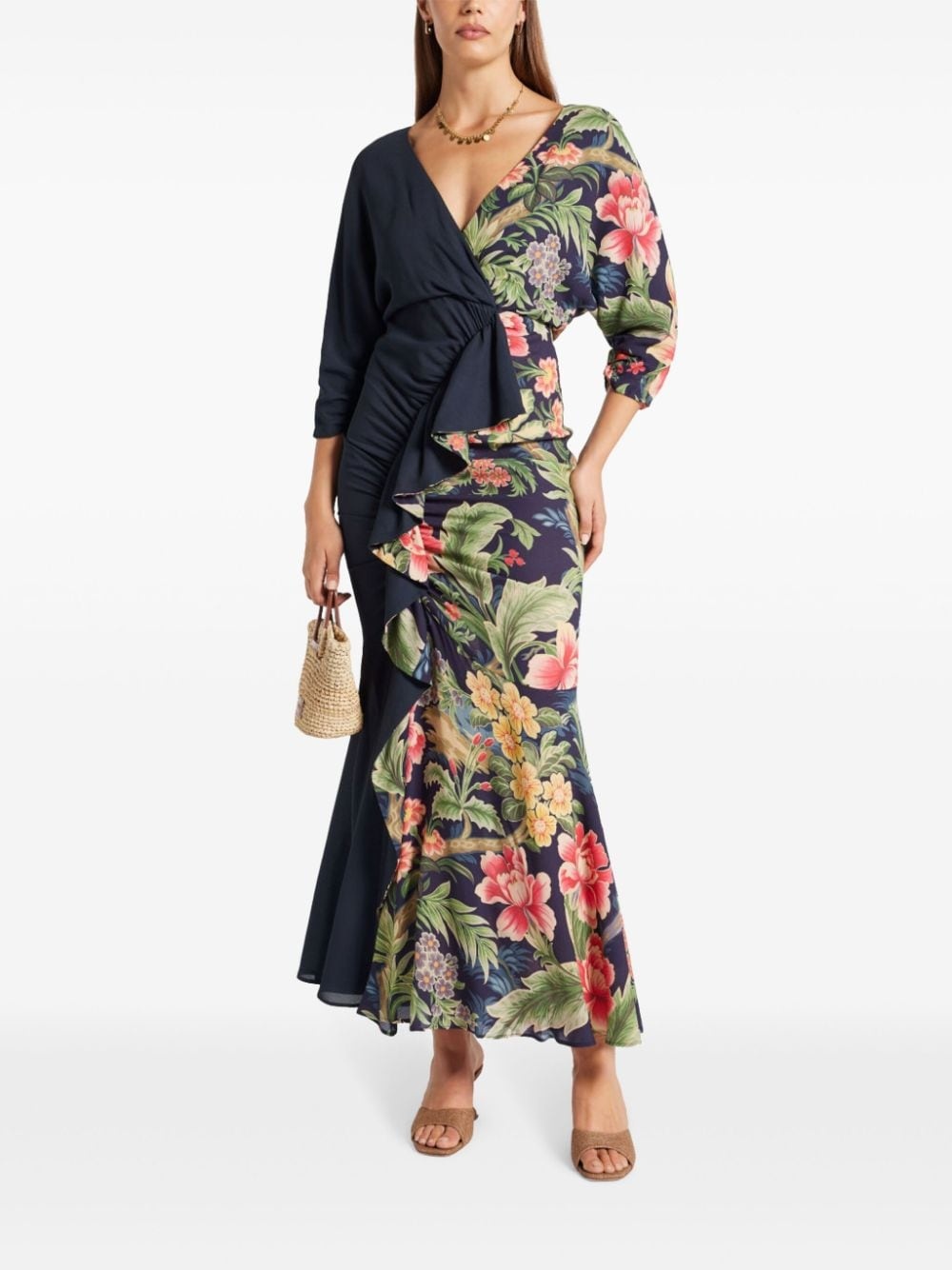 floral-print dress - 2