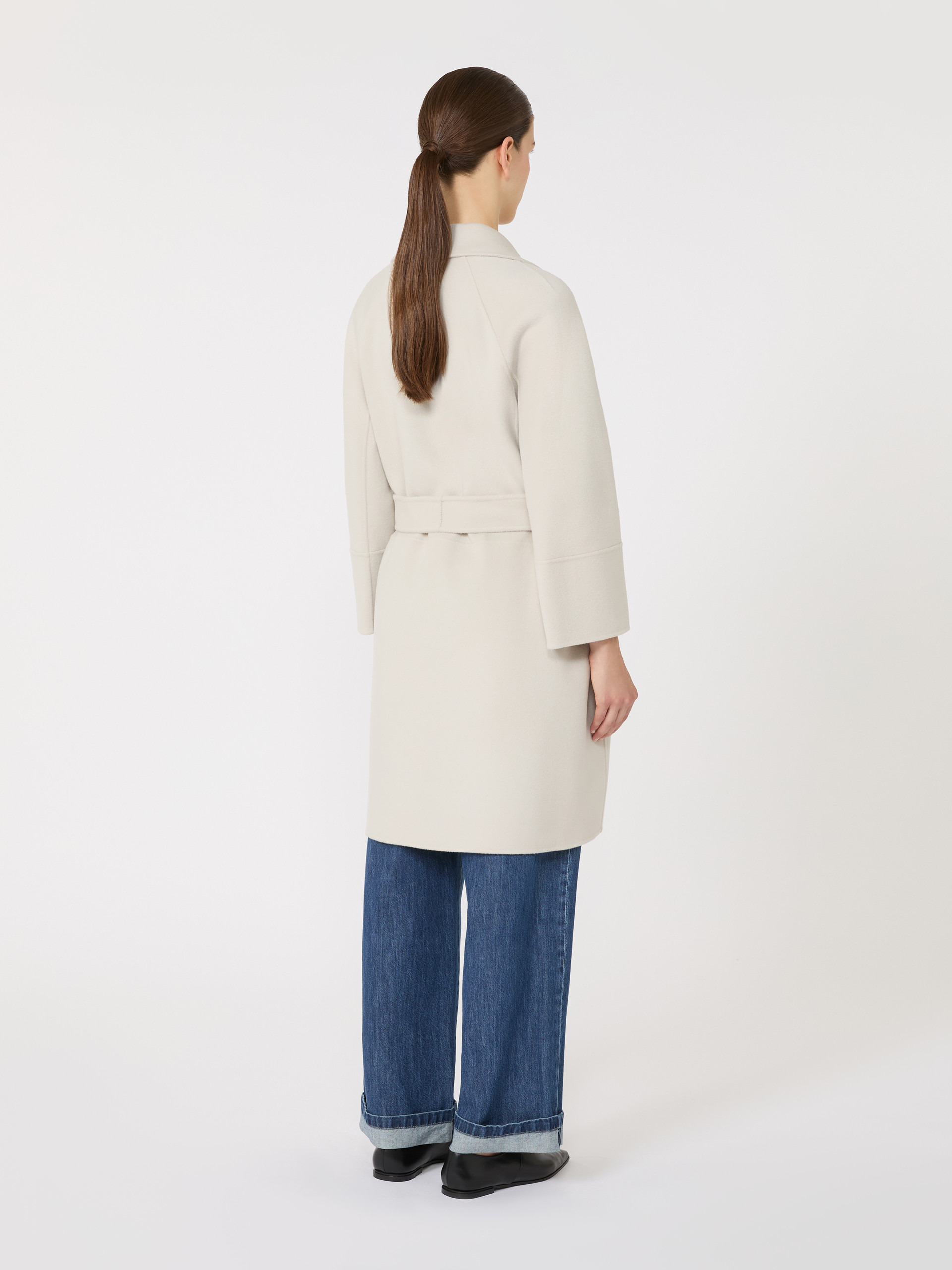 ARONA Short double-faced wool coat - 4